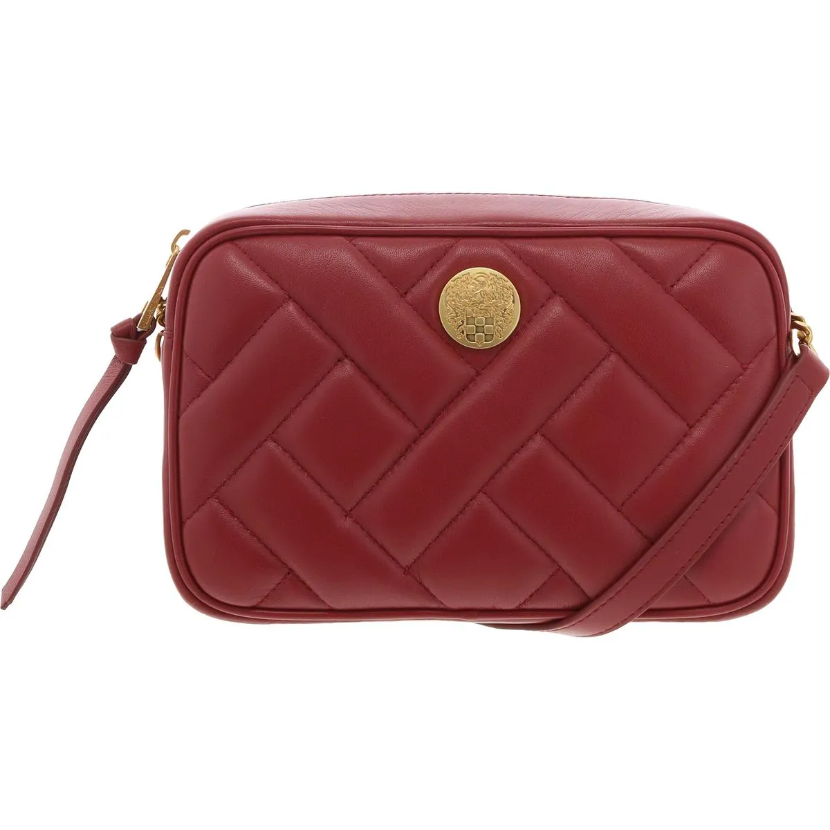 Kisho Womens Quilted Leather Crossbody Handbag