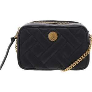 Kisho Womens Quilted Leather Crossbody Handbag