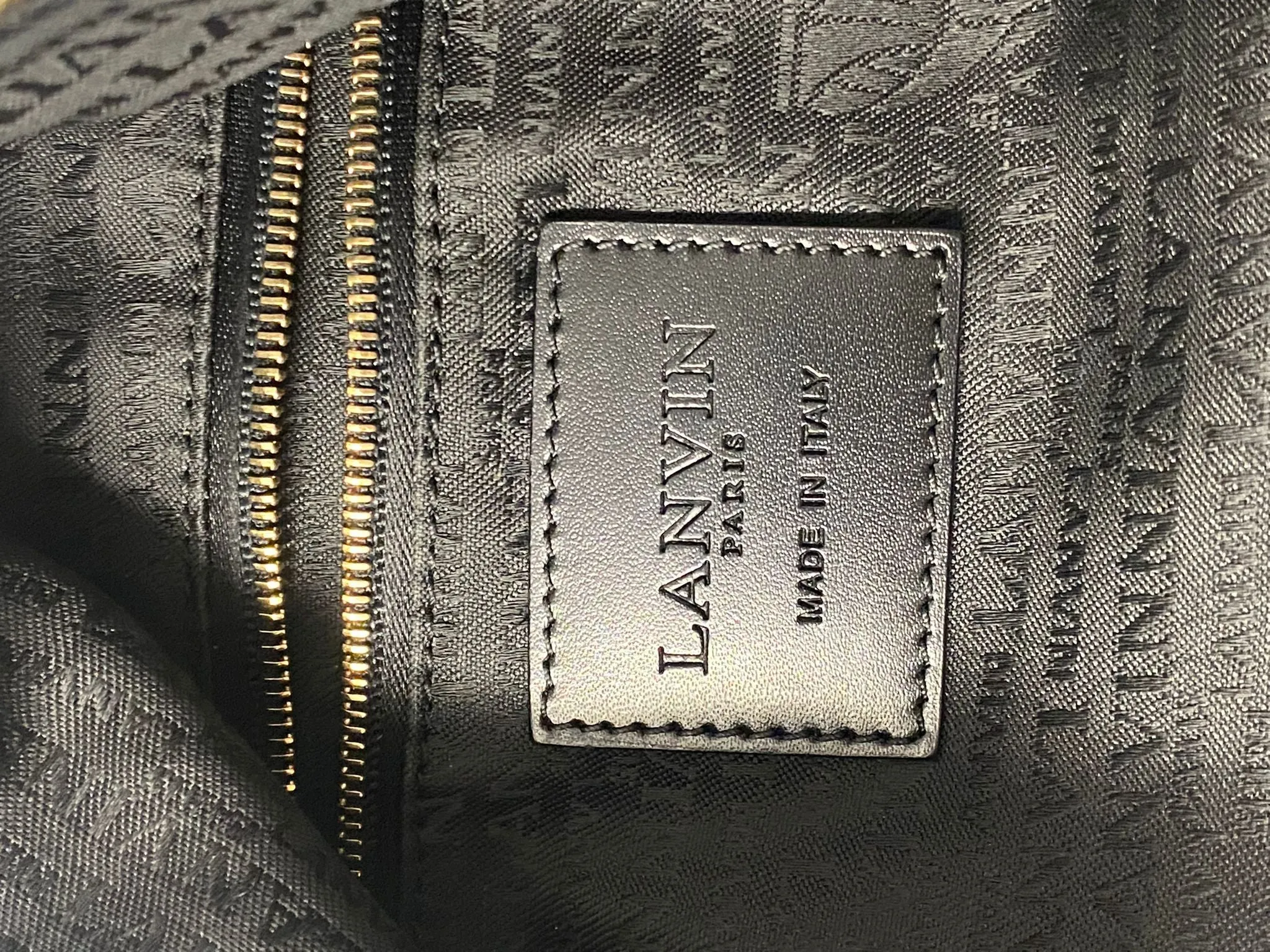 Lanvin Amalia Bag in Dark Green Satin