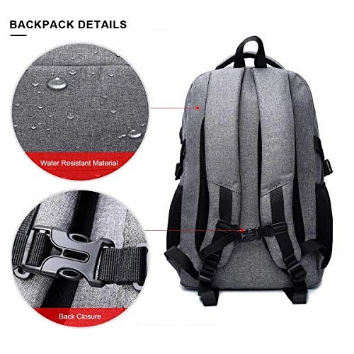Laptop Backpack with USB Charging Port Travel Computer Bag for Women and Men Anti Theft Water