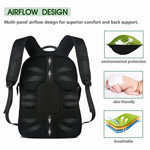 Large Laptop Backpack, TSA Friendly Durable Computer Backpack with USB Port for Men and Women,