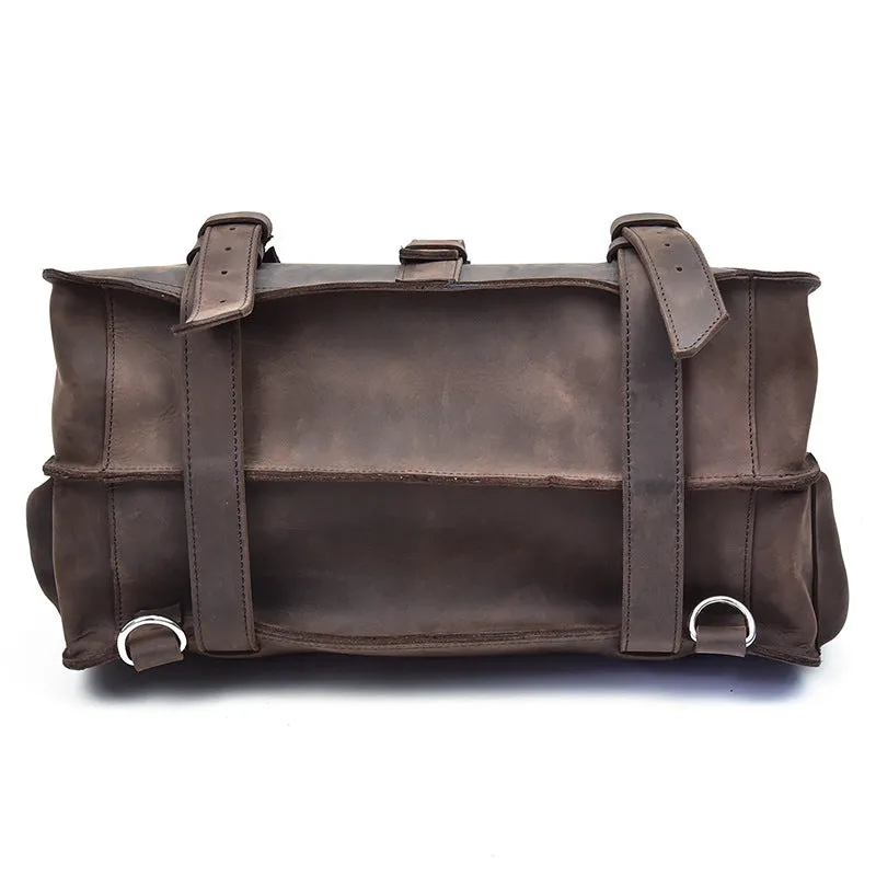 Leather Men Large Briefcase Handbag Travel Bag Messenger Bag For Men