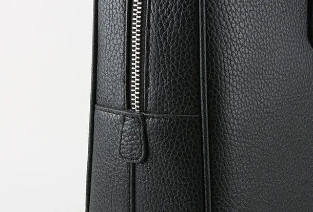 Leather mens Briefcase messenger Business Bag shoulder laptop bag