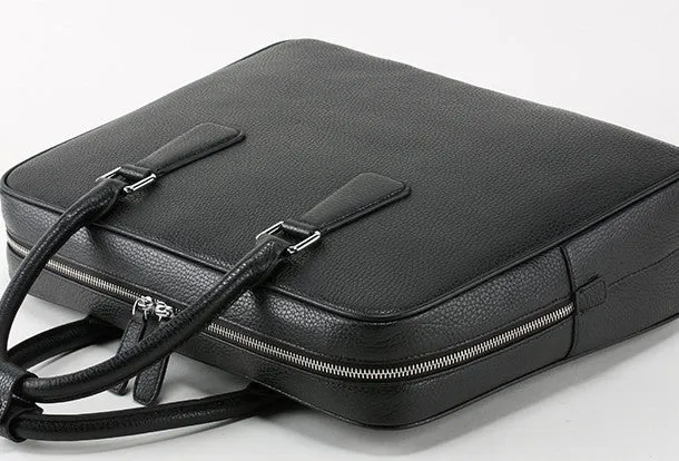 Leather mens Briefcase messenger Business Bag shoulder laptop bag