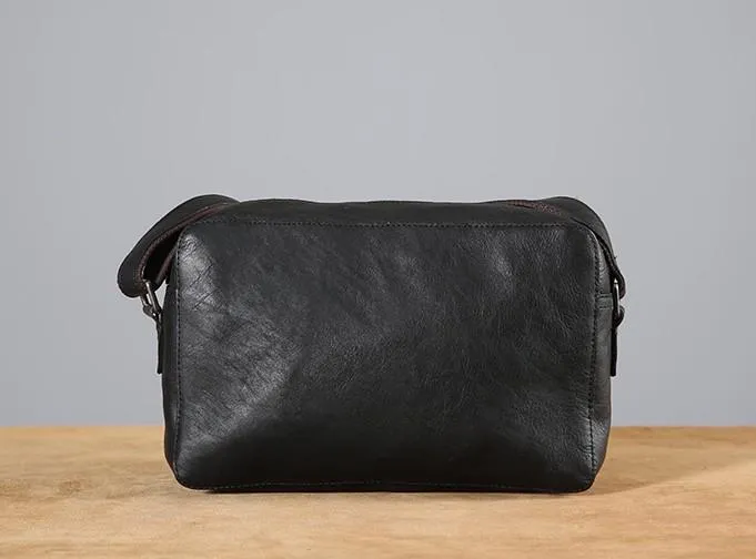 Leather Mens Cool Small Shoulder Bag Messenger Bag Cycling Bag for men