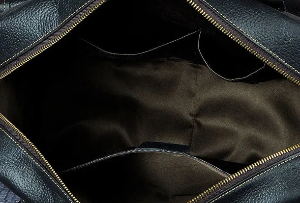 Leather Mens Messenger Bag Travel Bag Shoulder Bag Business Bag for men