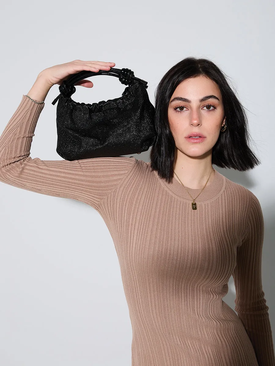 Lennox Vegan Glitter Clutch