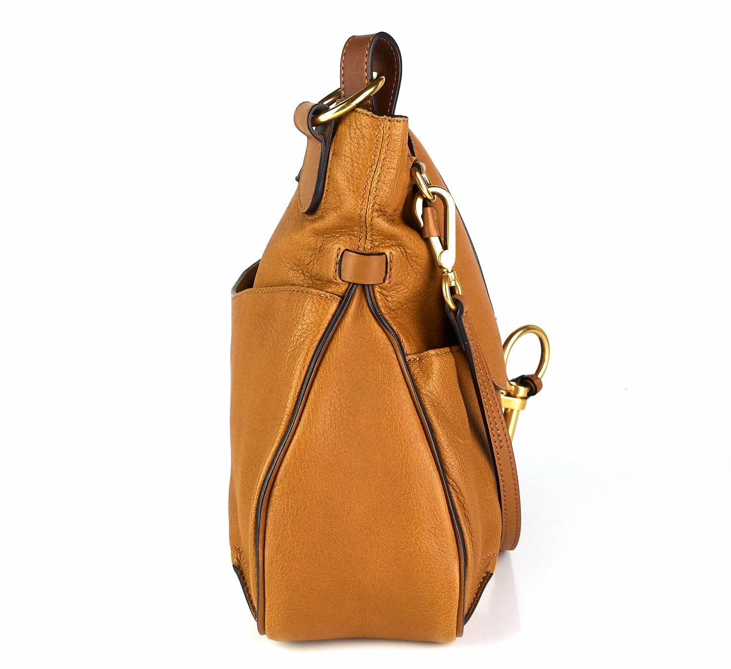 Lexa Grained Lambskin Leather Medium Crossbody Bag