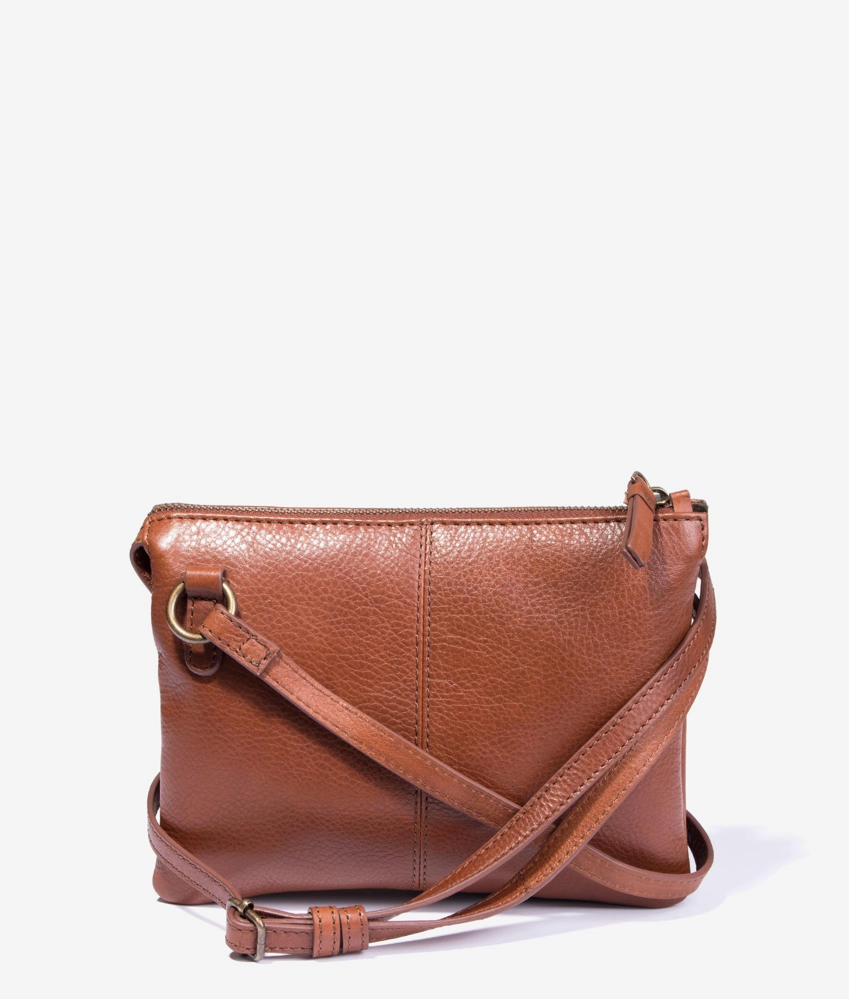 Lochy leather crossbody in brown