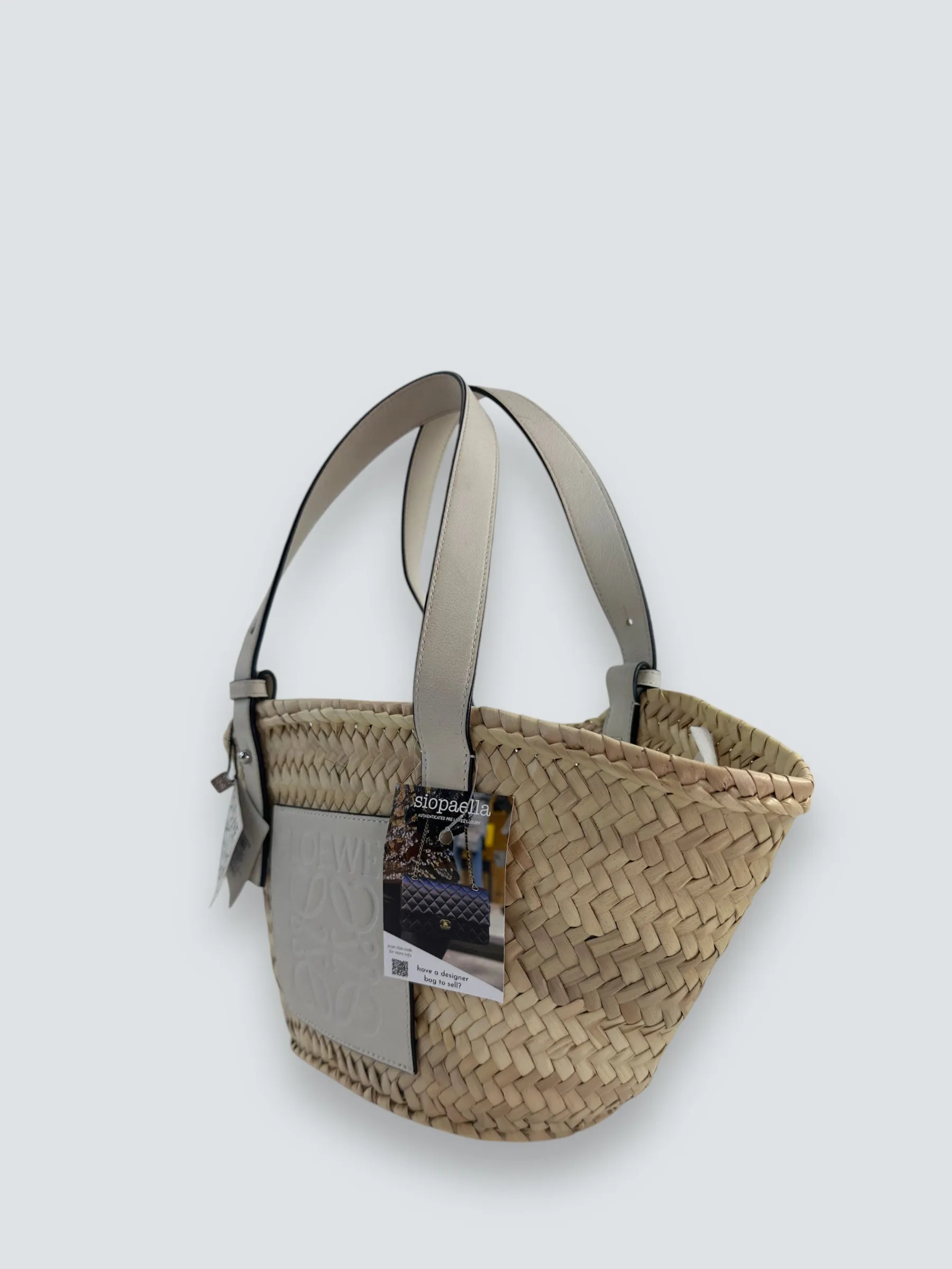 Loewe Small Raffia Straw Tote