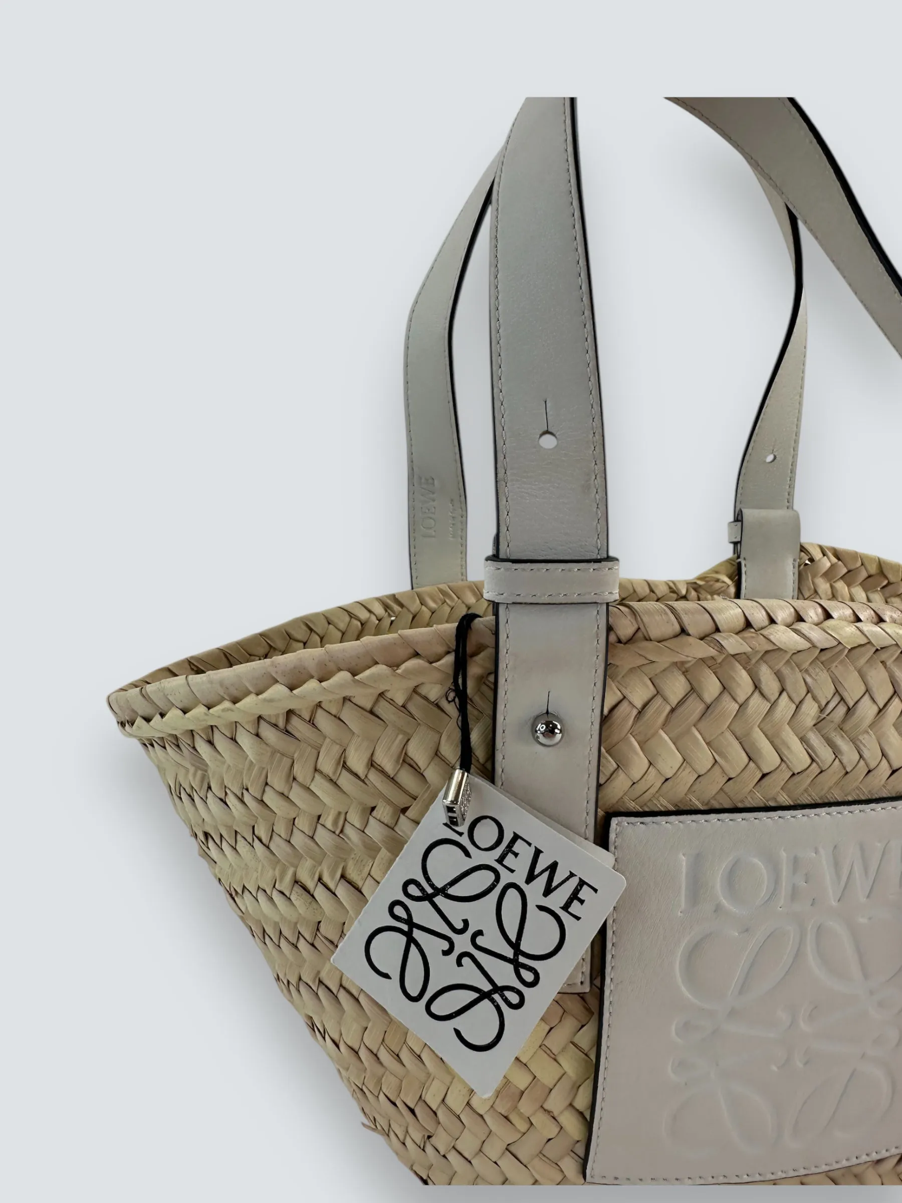 Loewe Small Raffia Straw Tote