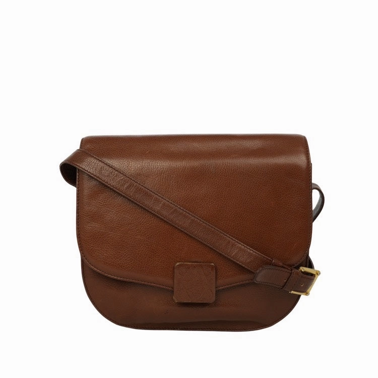 Loewe Messenger Brown Leather Shoulder Bag