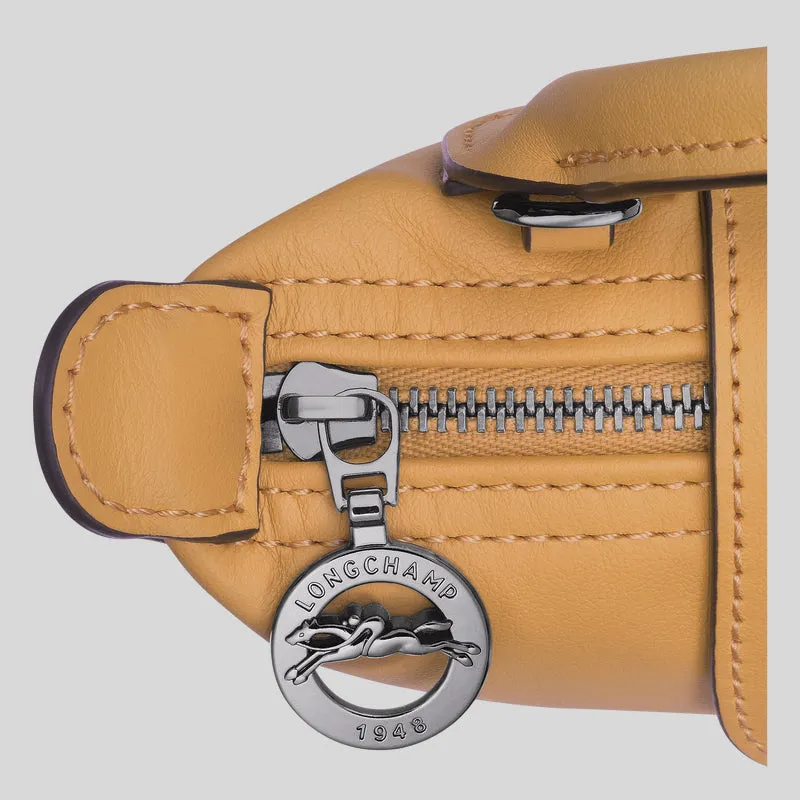 LONGCHAMP Le Pliage Extra XS Leather Pouch Crossbody Honey 34205987