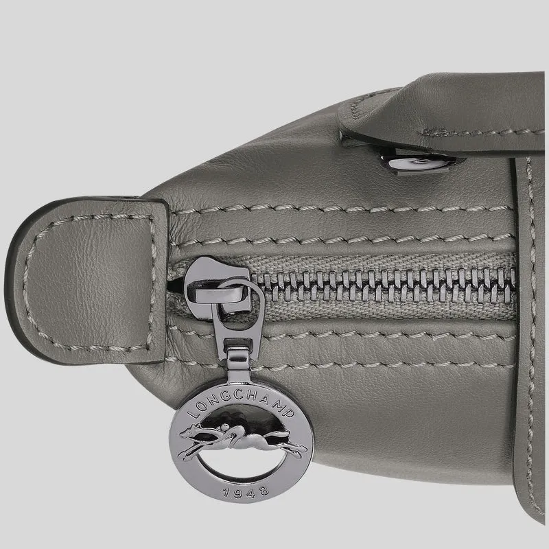 LONGCHAMP Le Pliage Extra XS Leather Pouch Crossbody Turtledove 34205987