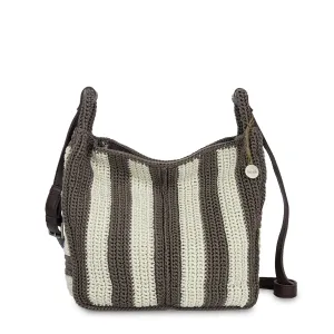 Los Feliz Crossbody - Hand Crochet - Mushroom Stripe