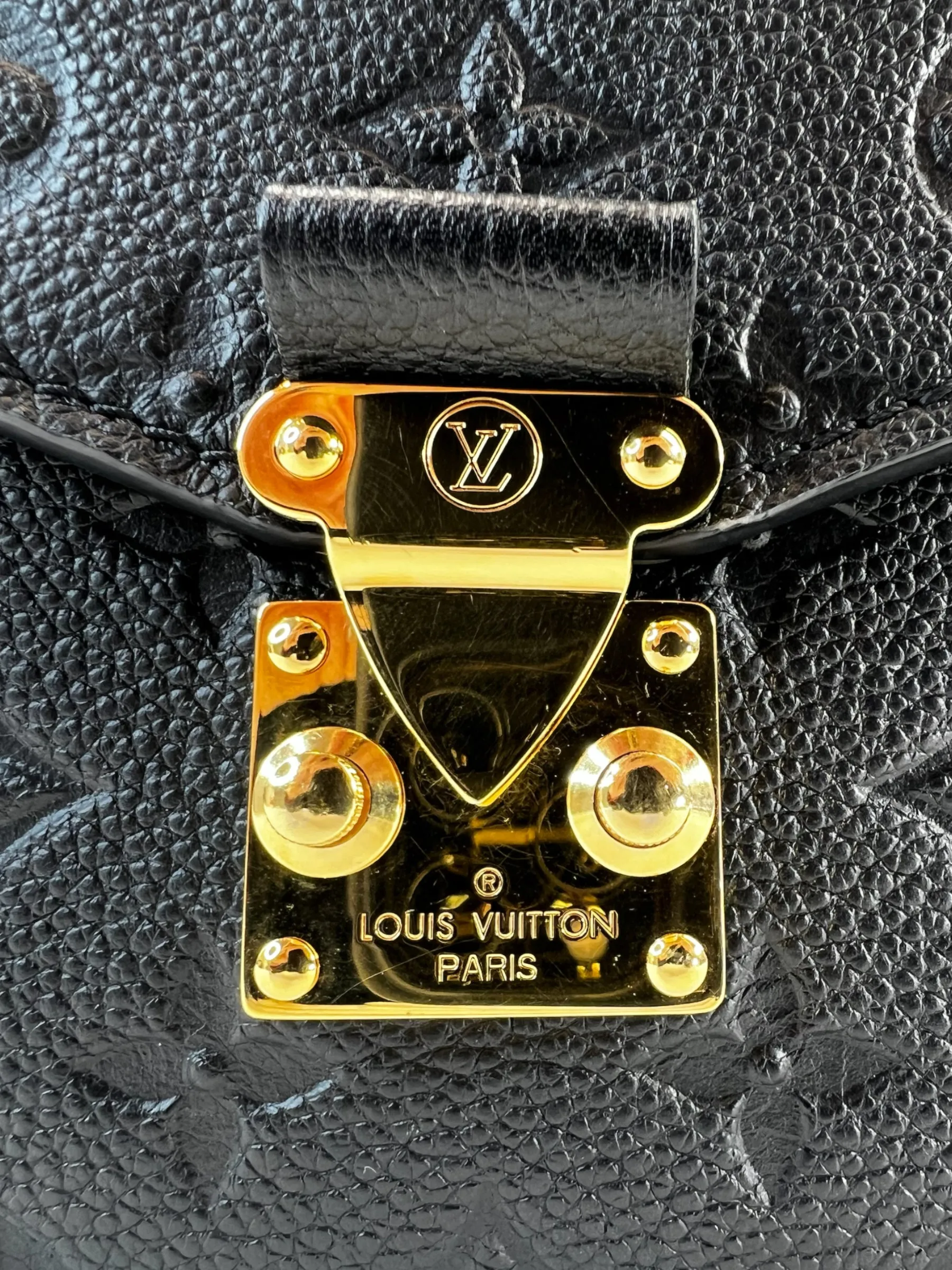 Louis Vuitton Black Empriente Leather Pochette Metis Crossbody