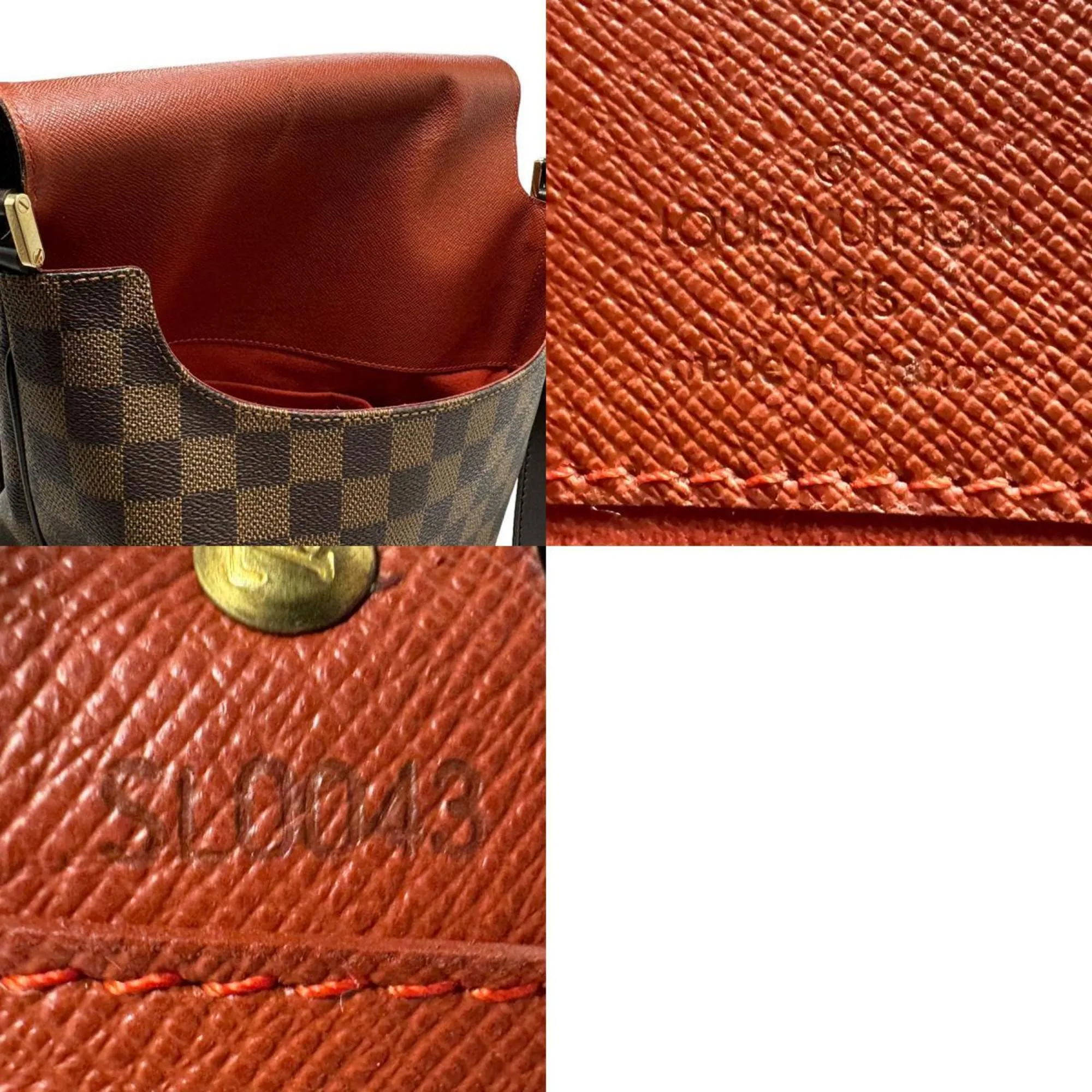 Louis Vuitton Damier Canvas Ebene Damier Canvas Shoulder Bag