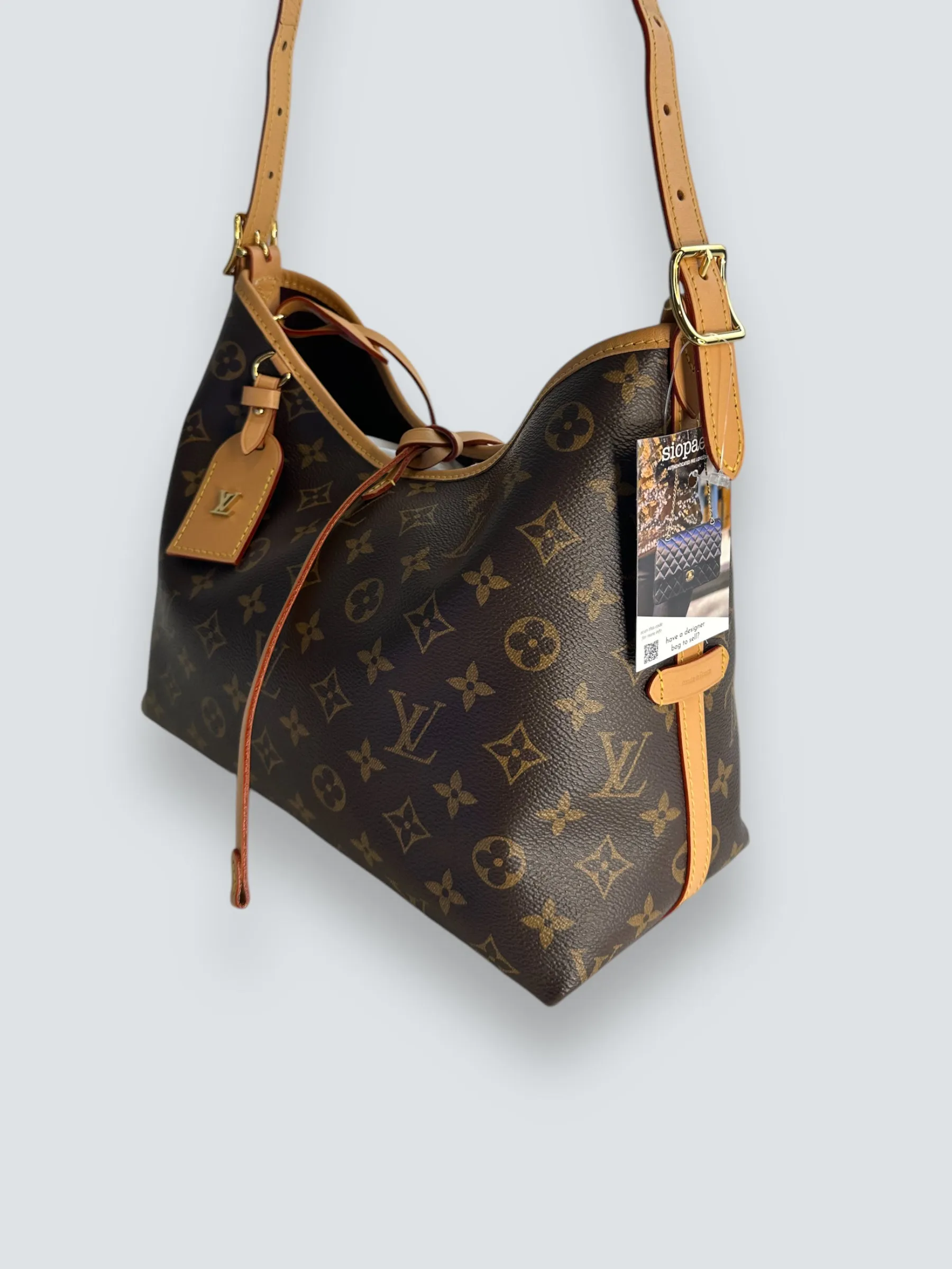 Louis Vuitton Monogram Canvas "Carry All" PM  Shoulder Bag