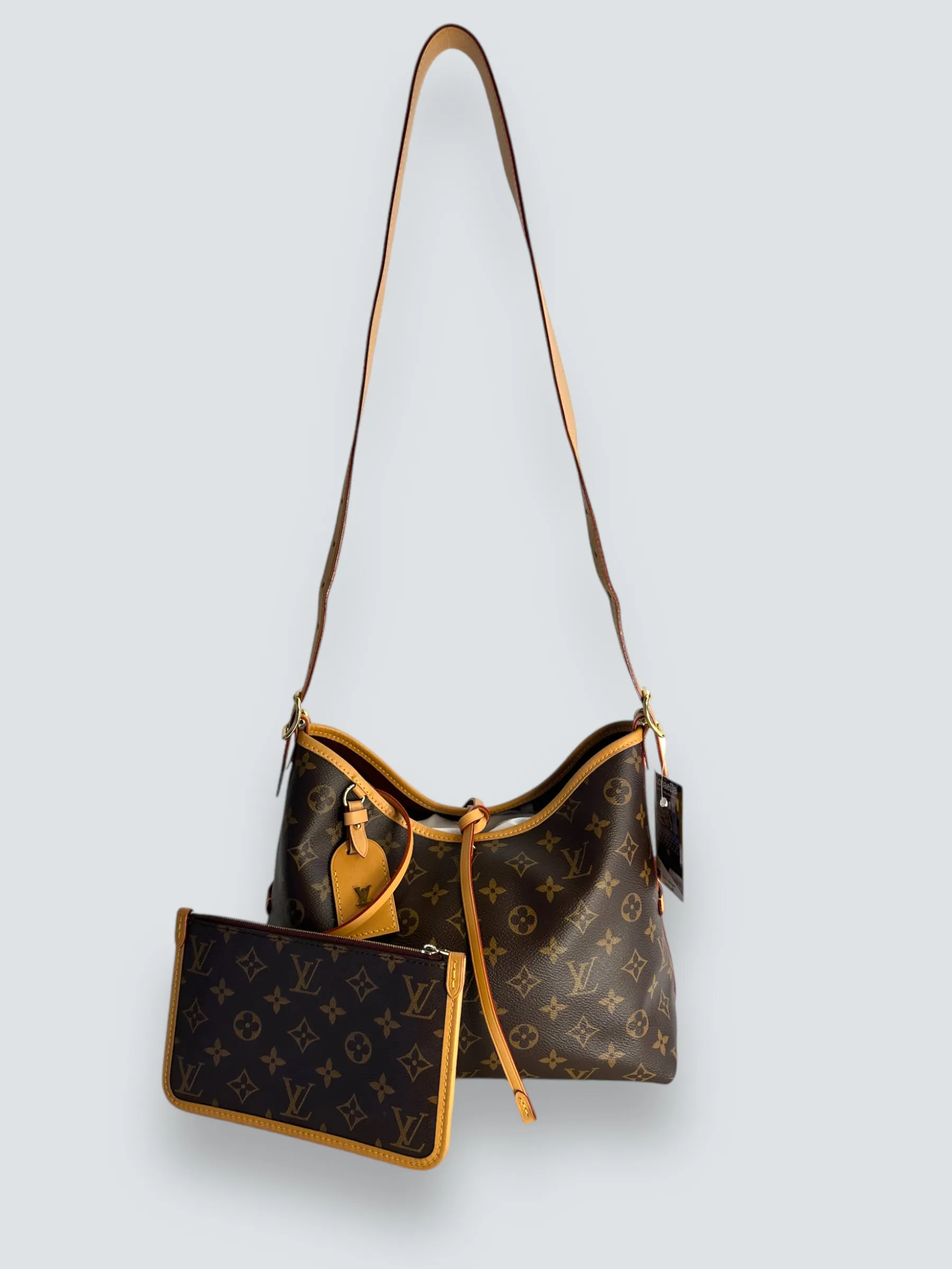 Louis Vuitton Monogram Canvas "Carry All" PM  Shoulder Bag