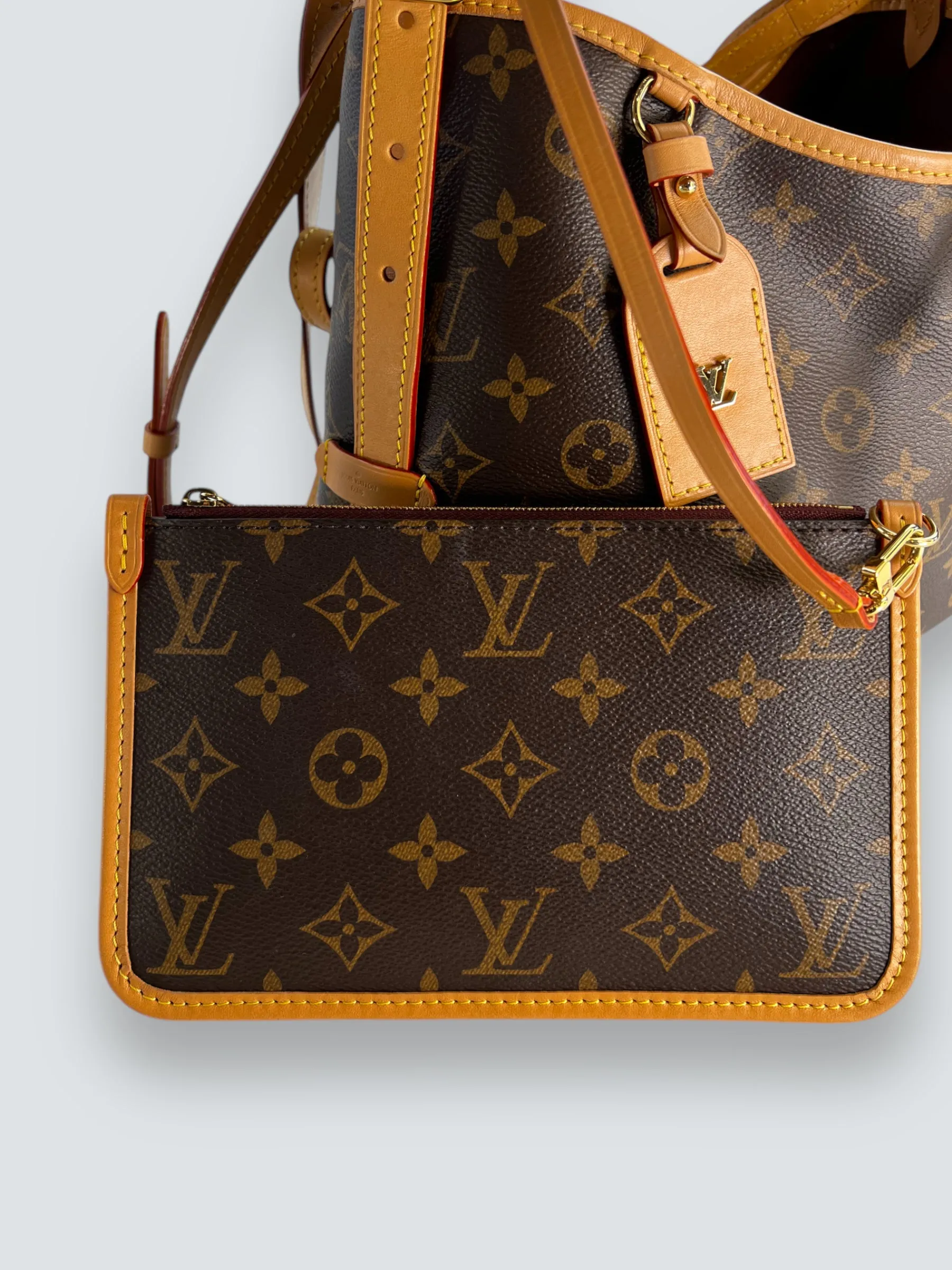 Louis Vuitton Monogram Canvas "Carry All" PM  Shoulder Bag
