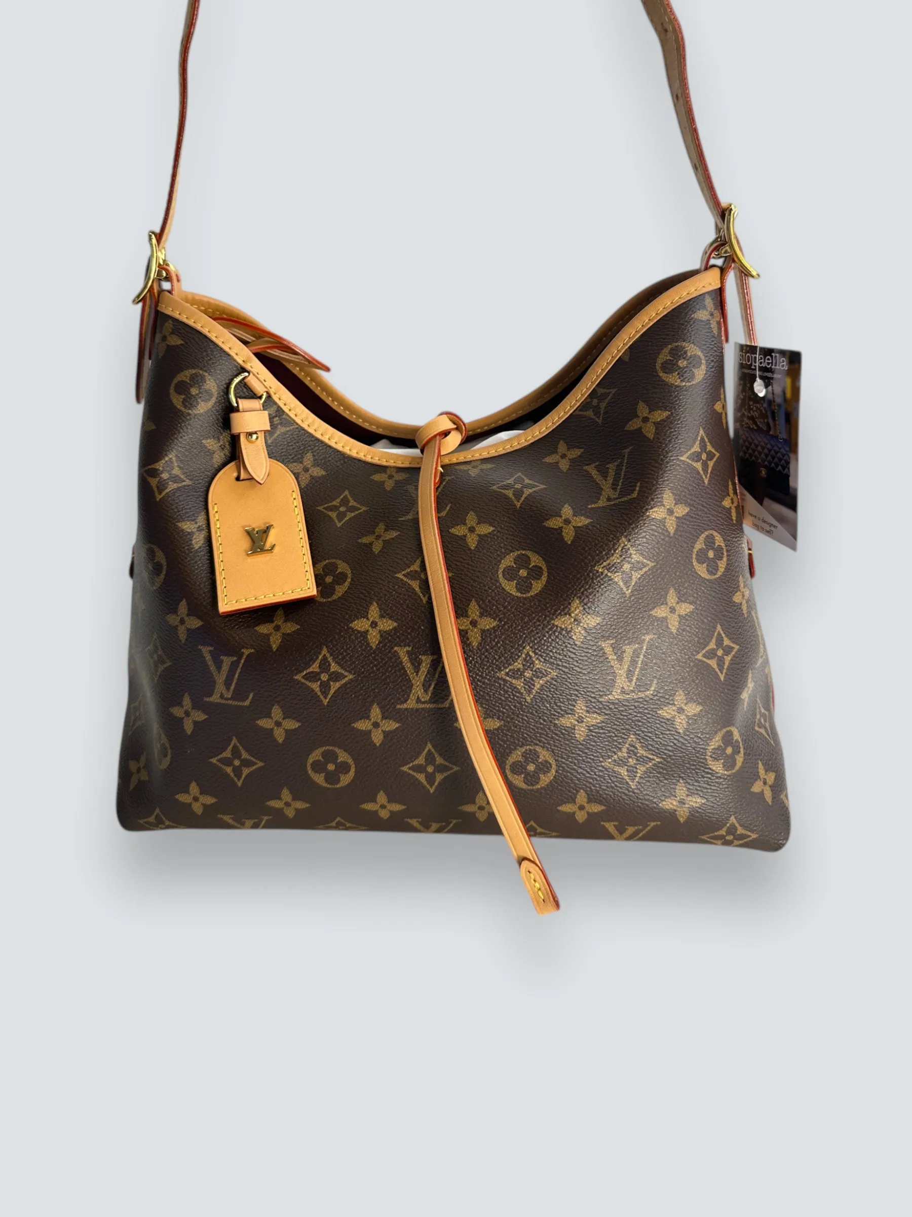 Louis Vuitton Monogram Canvas "Carry All" PM  Shoulder Bag
