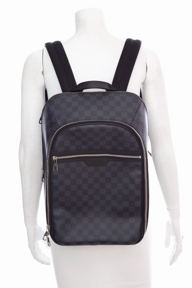 Louis Vuitton Black Damier Michael Backpack