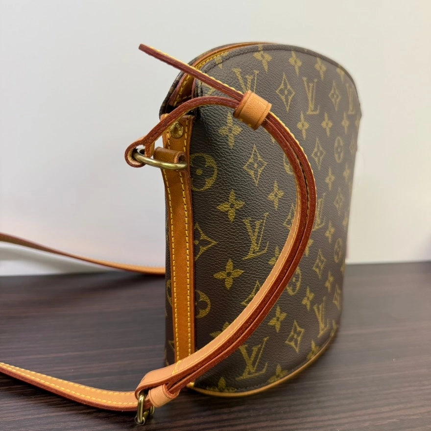 Louis Vuitton Monogram Drouot Crossbody Brown Bag A RankPreloved LB114166