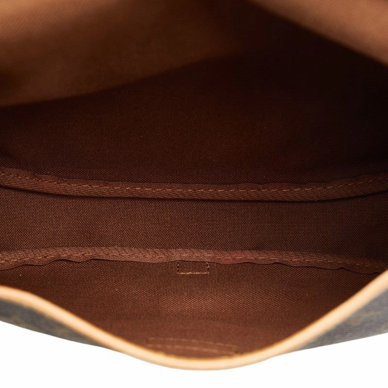 Louis Vuitton Monogram M42256 Shoulder Bag PVC/Leather Brown