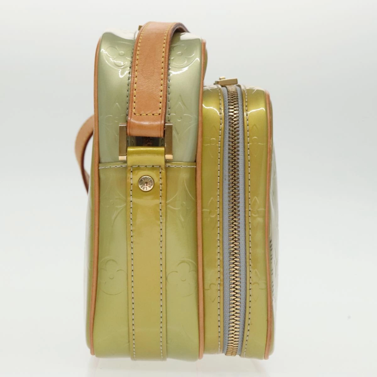Louis Vuitton Wooster Green Patent Leather Shoulder Bag
