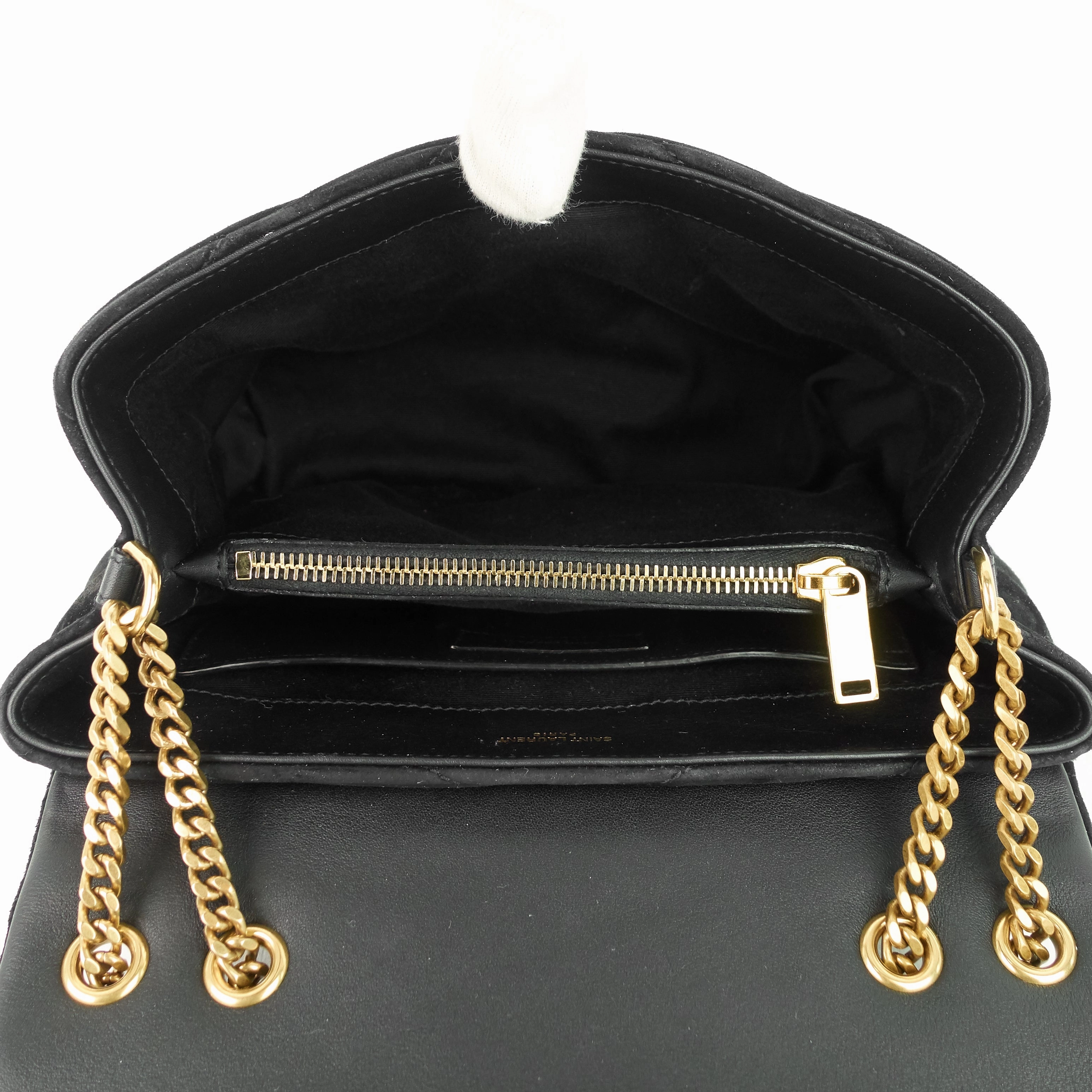 Loulou Medium Suede Shoulder Bag