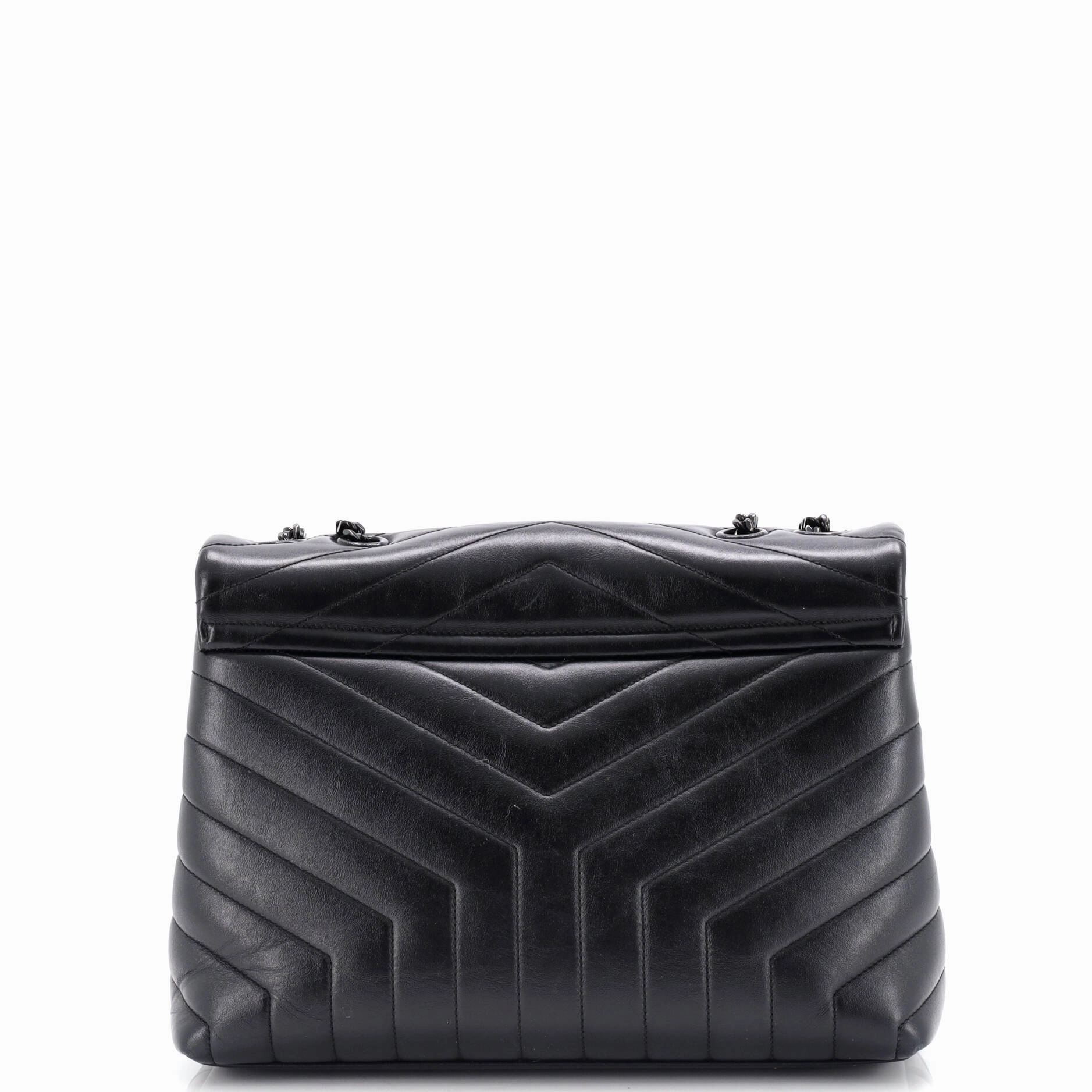 Loulou Shoulder Bag Matelasse Chevron Leather Medium