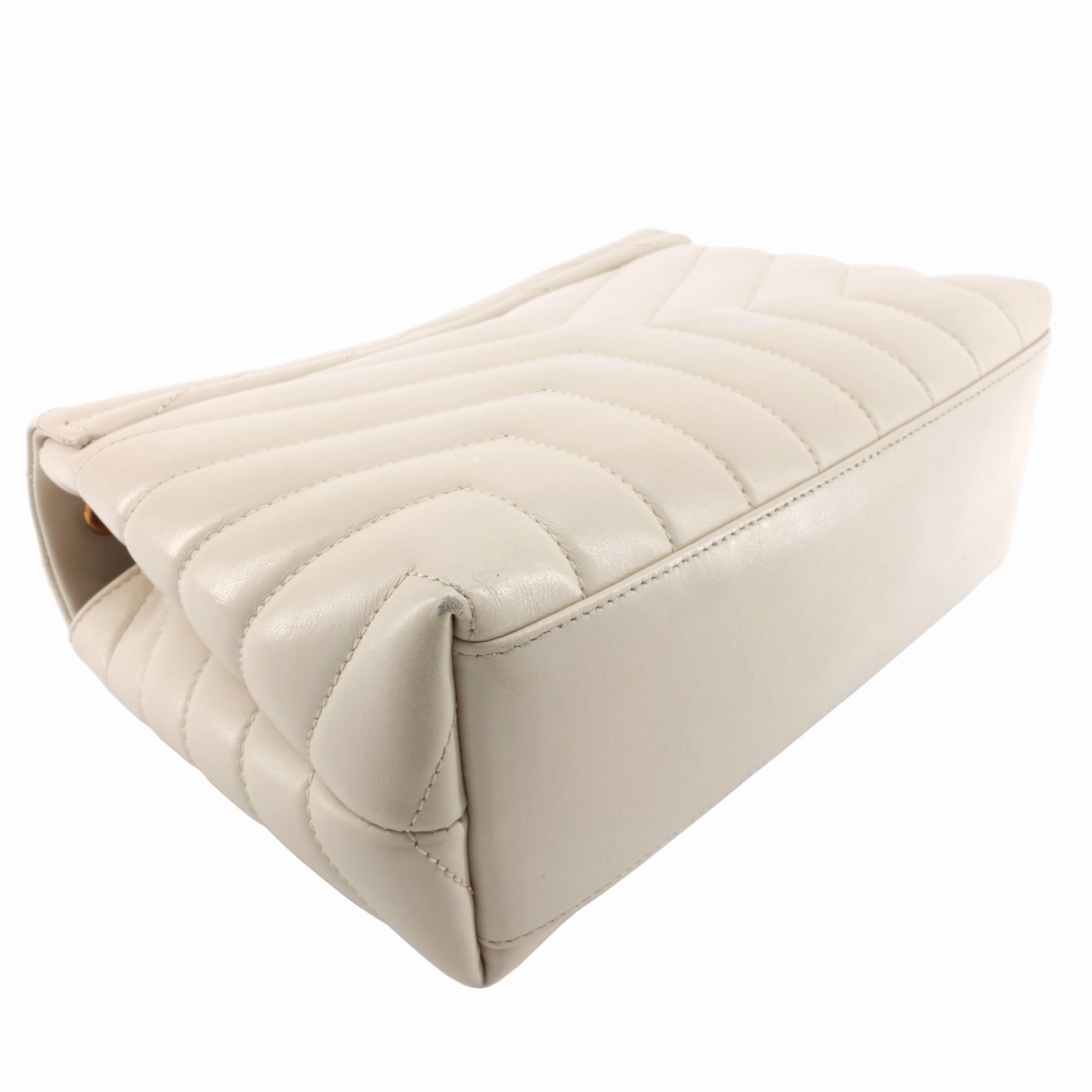 Loulou Small Chevron Leather Bag