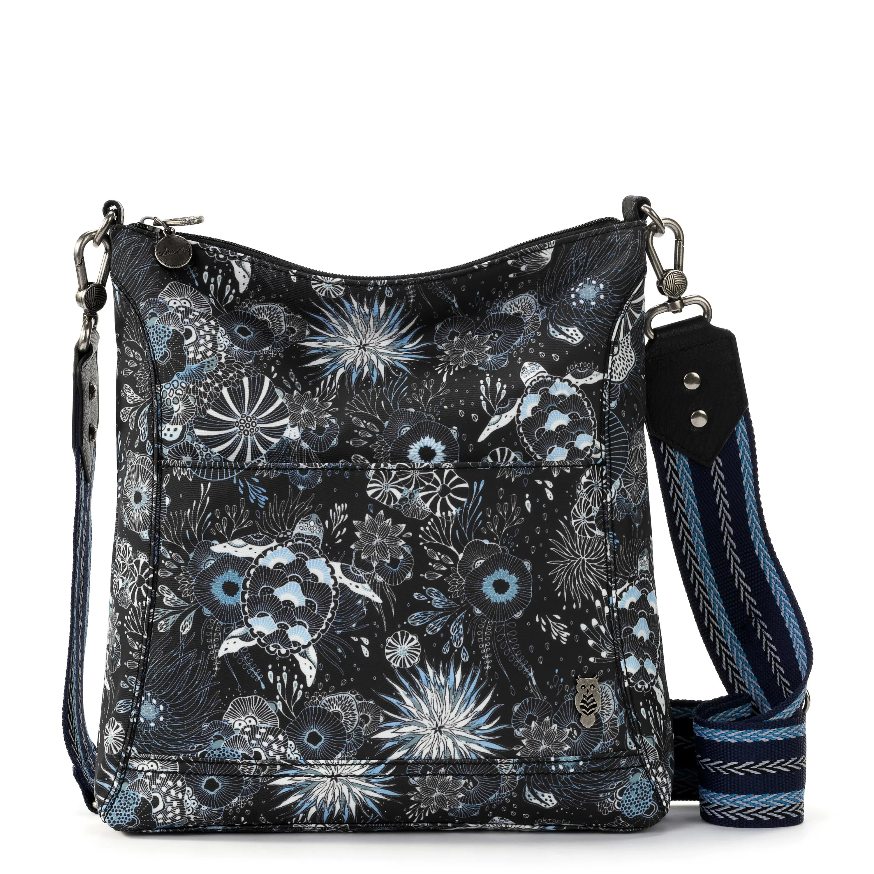 Lucia Crossbody - EcoTwill - Midnight Seascape