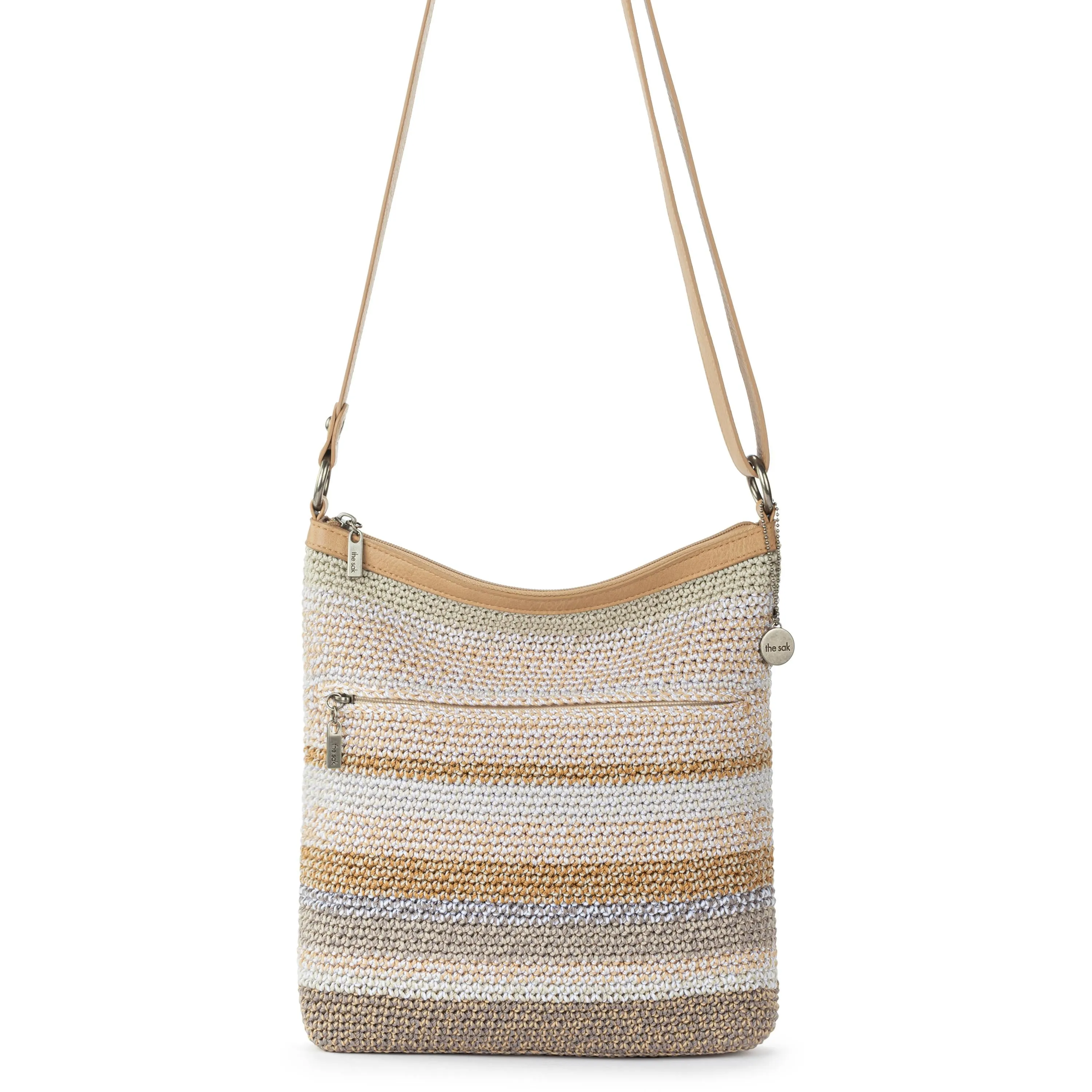 Lucia Crossbody - Hand Crochet - Sand Stripe