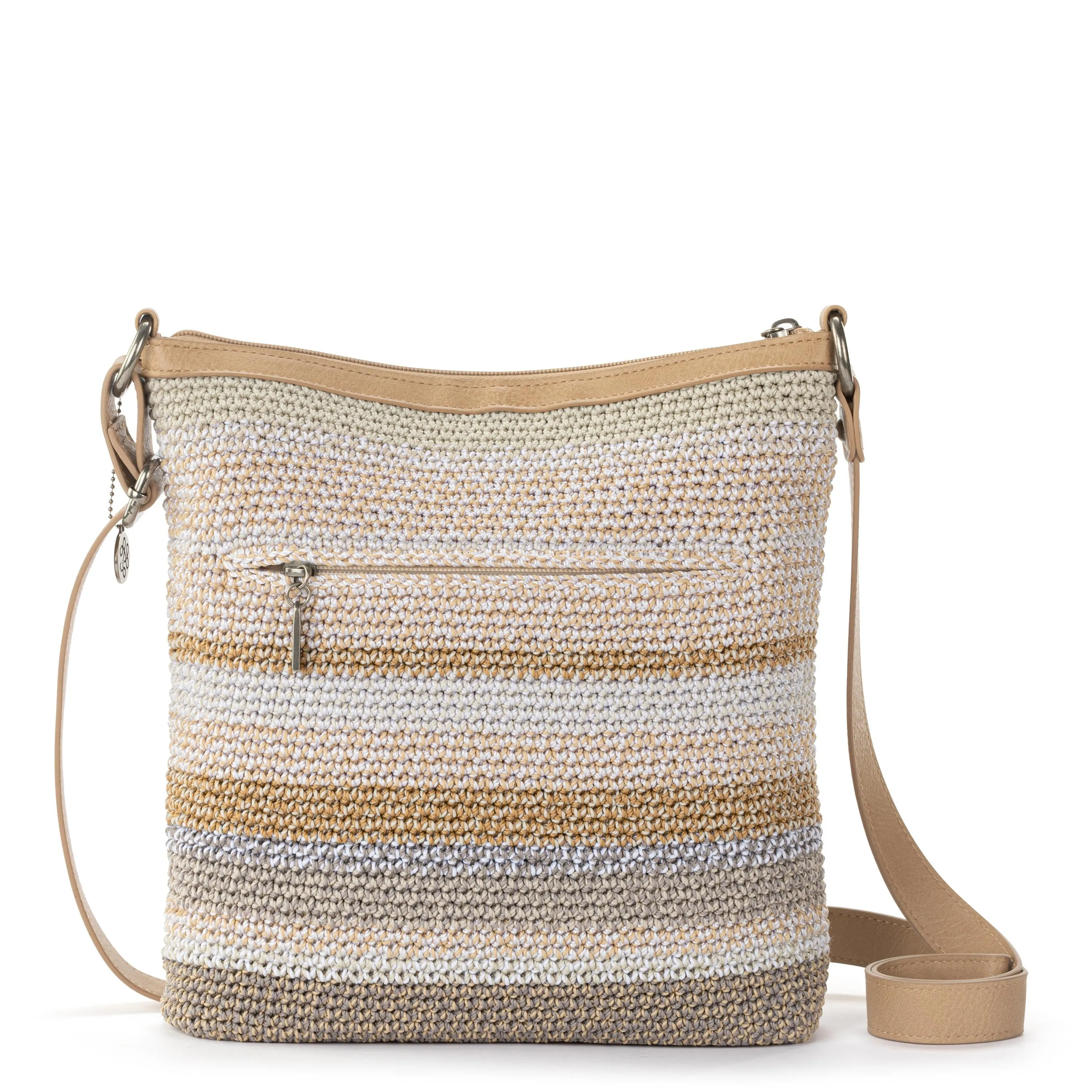 Lucia Crossbody - Hand Crochet - Sand Stripe