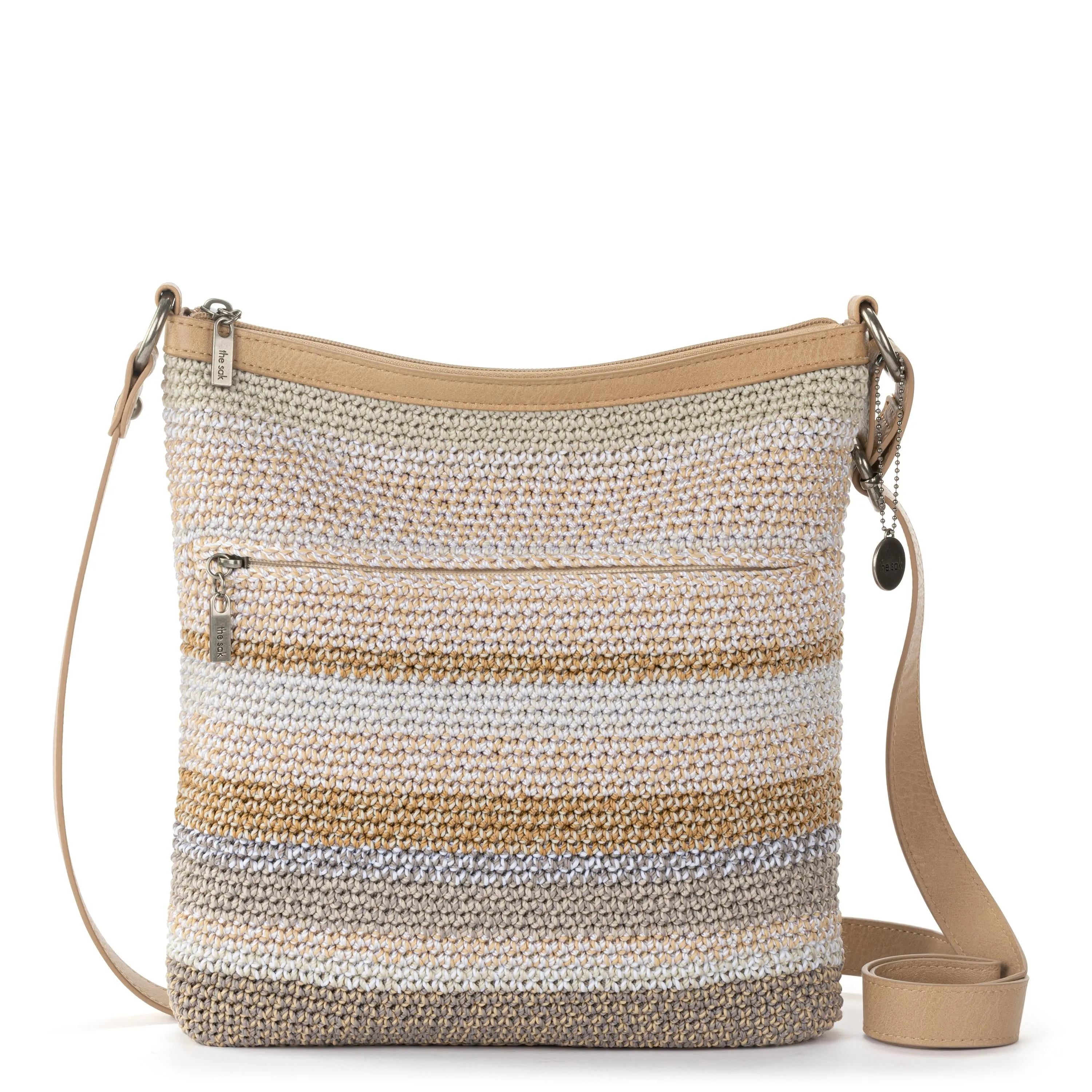 Lucia Crossbody - Hand Crochet - Sand Stripe