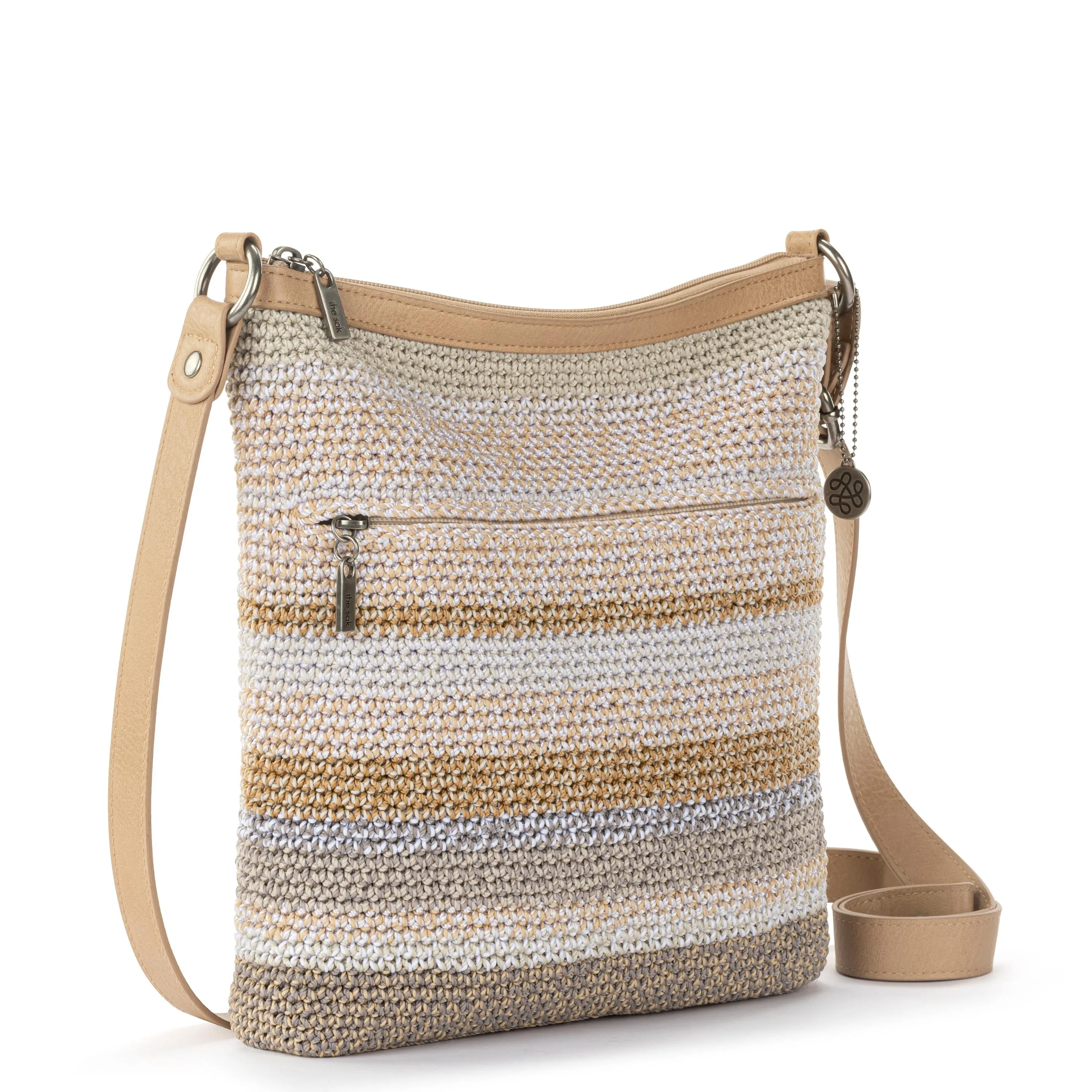 Lucia Crossbody - Hand Crochet - Sand Stripe
