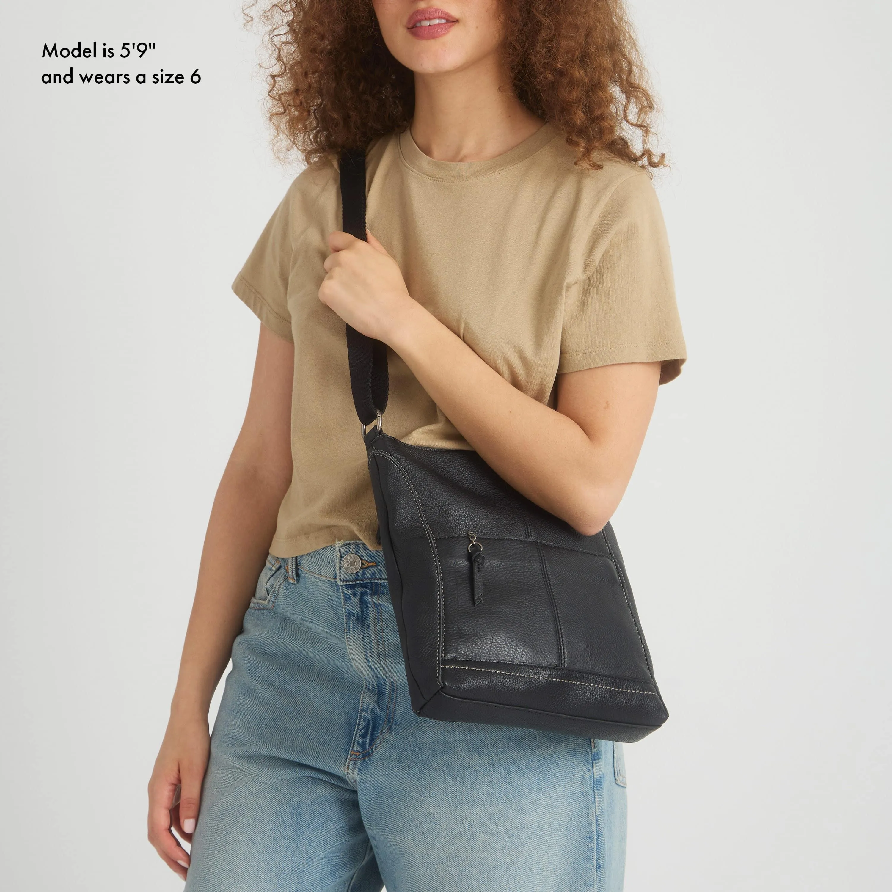 Lucia Crossbody - Leather - Black