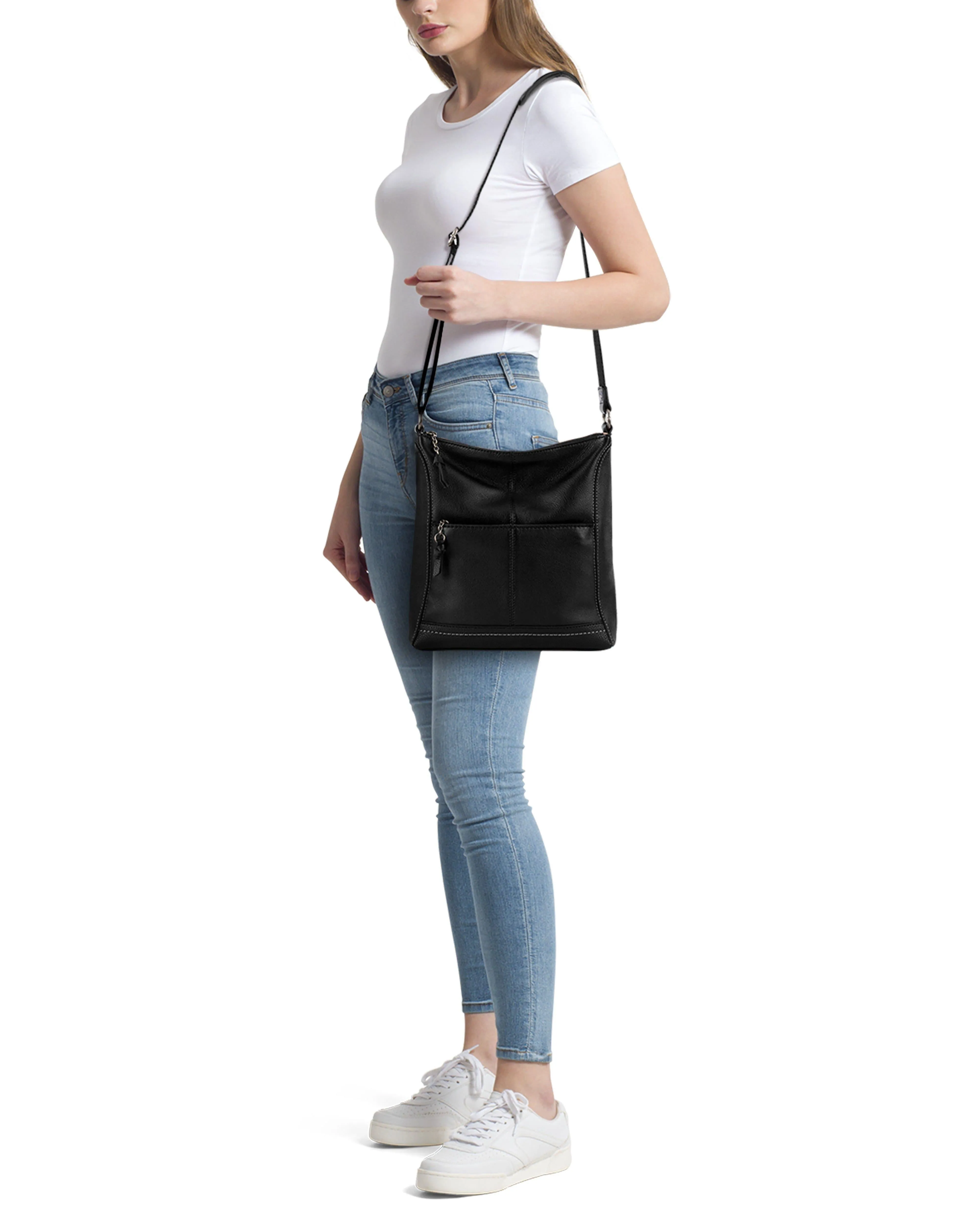 Lucia Crossbody - Leather - Black