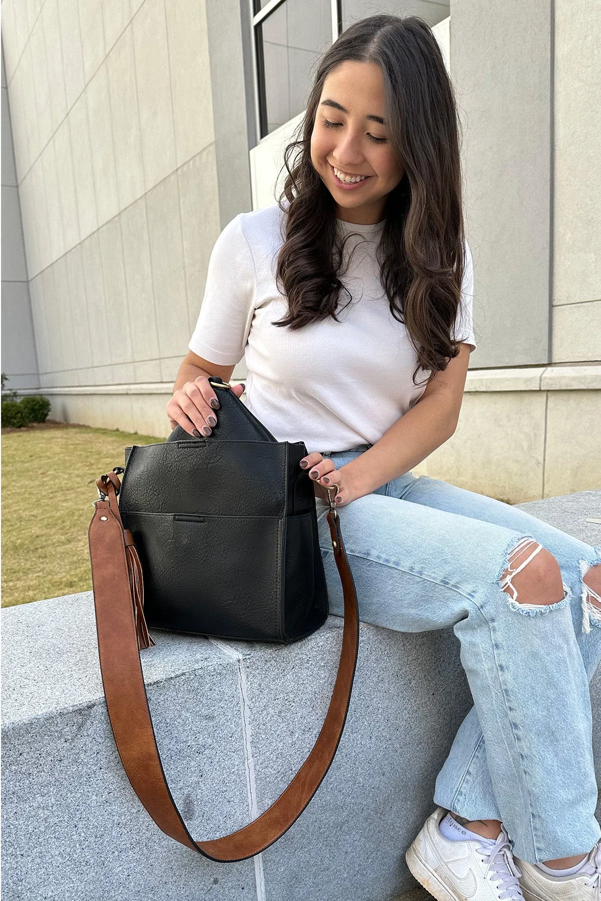 Lyla Vegan Bucket Bag