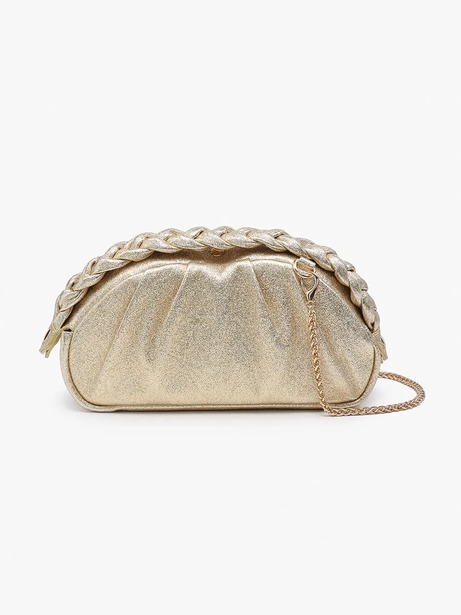 Madrigal Vegan Metallic Clutch