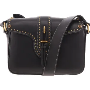 Maecy Womens Studded Leather Crossbody Handbag