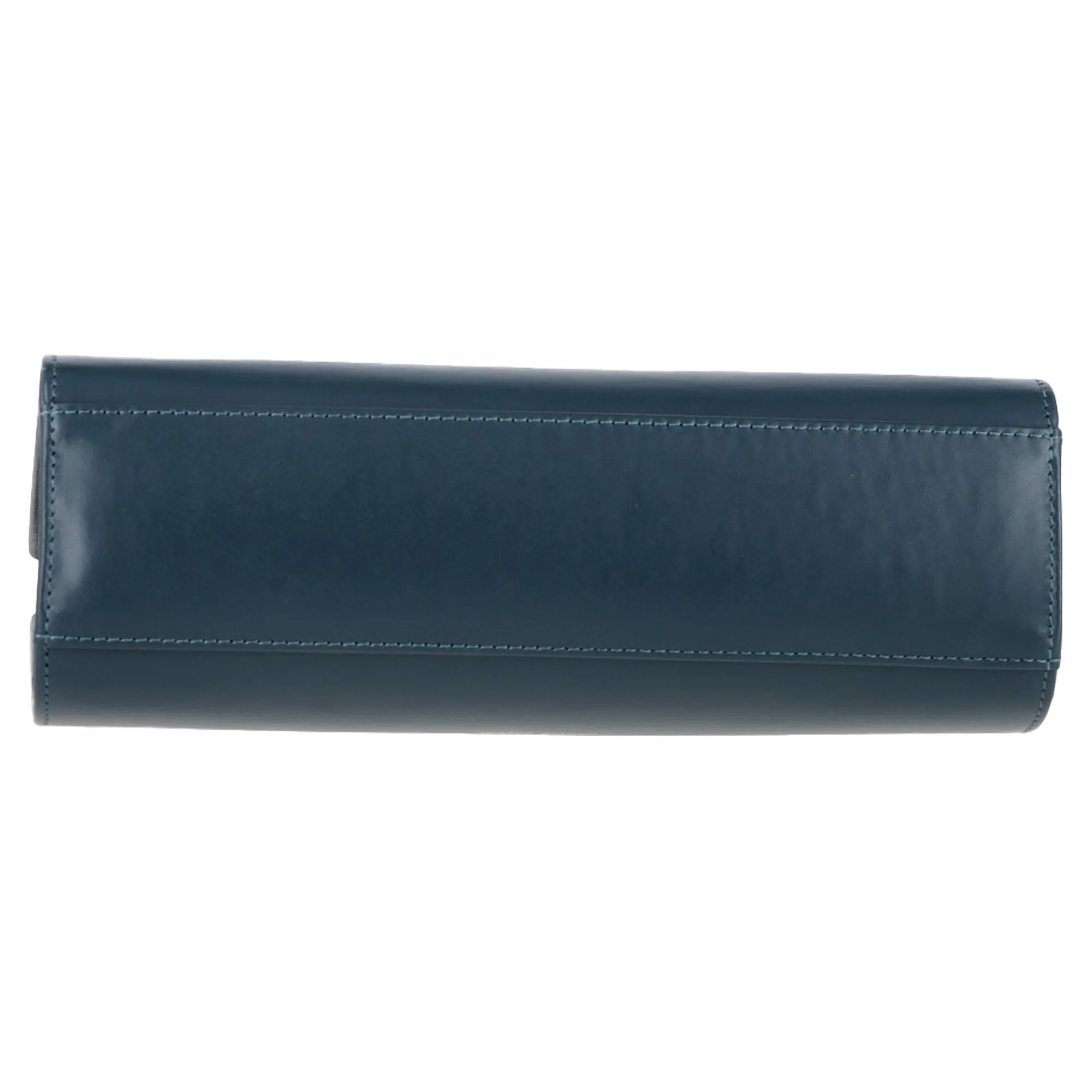 Mansur Gavriel Clasp Top Handle Bag in Blue Leather
