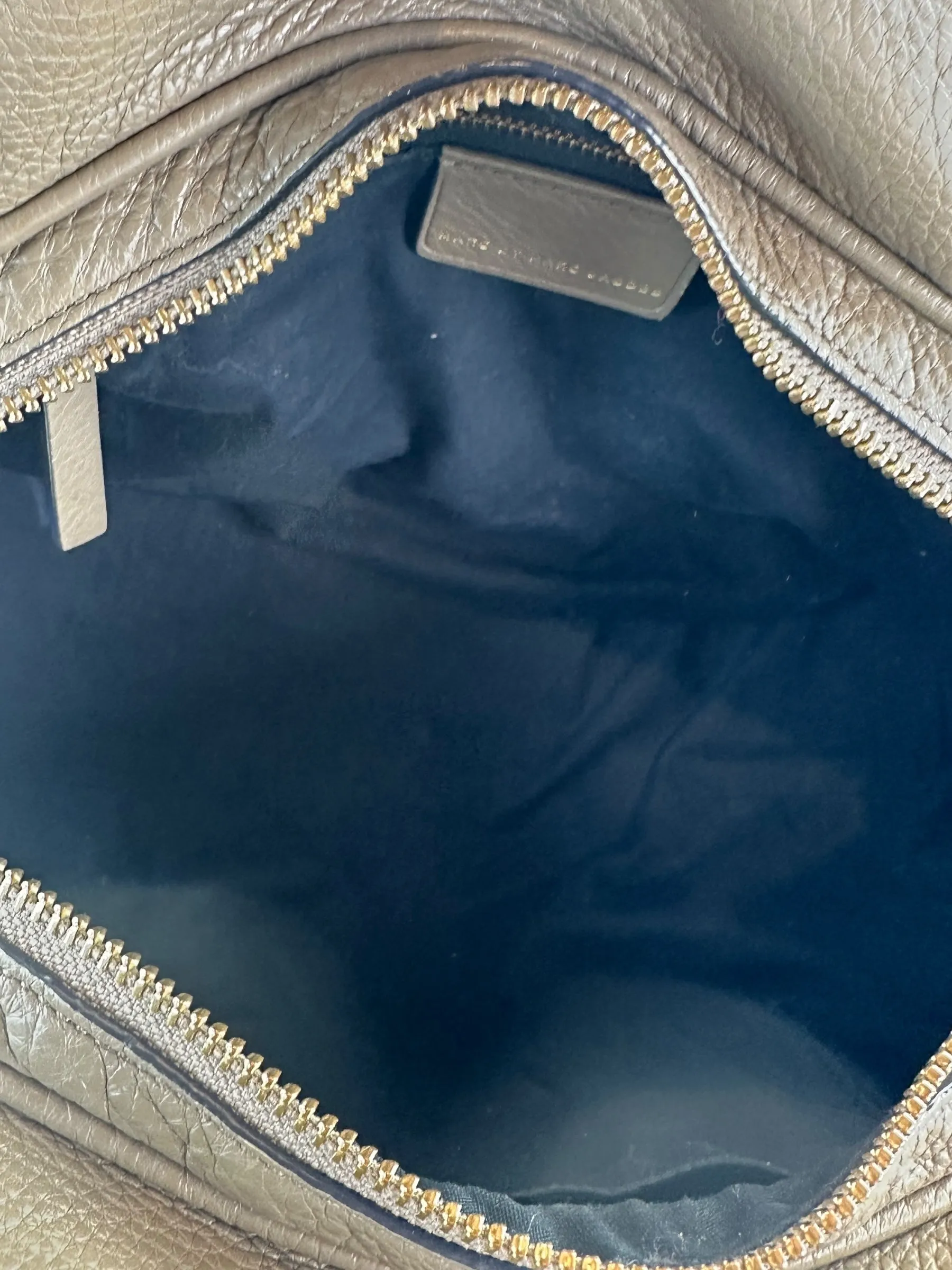 Marc by Marc Jacobs Grey Leather Baby Groove Shoulder Bag
