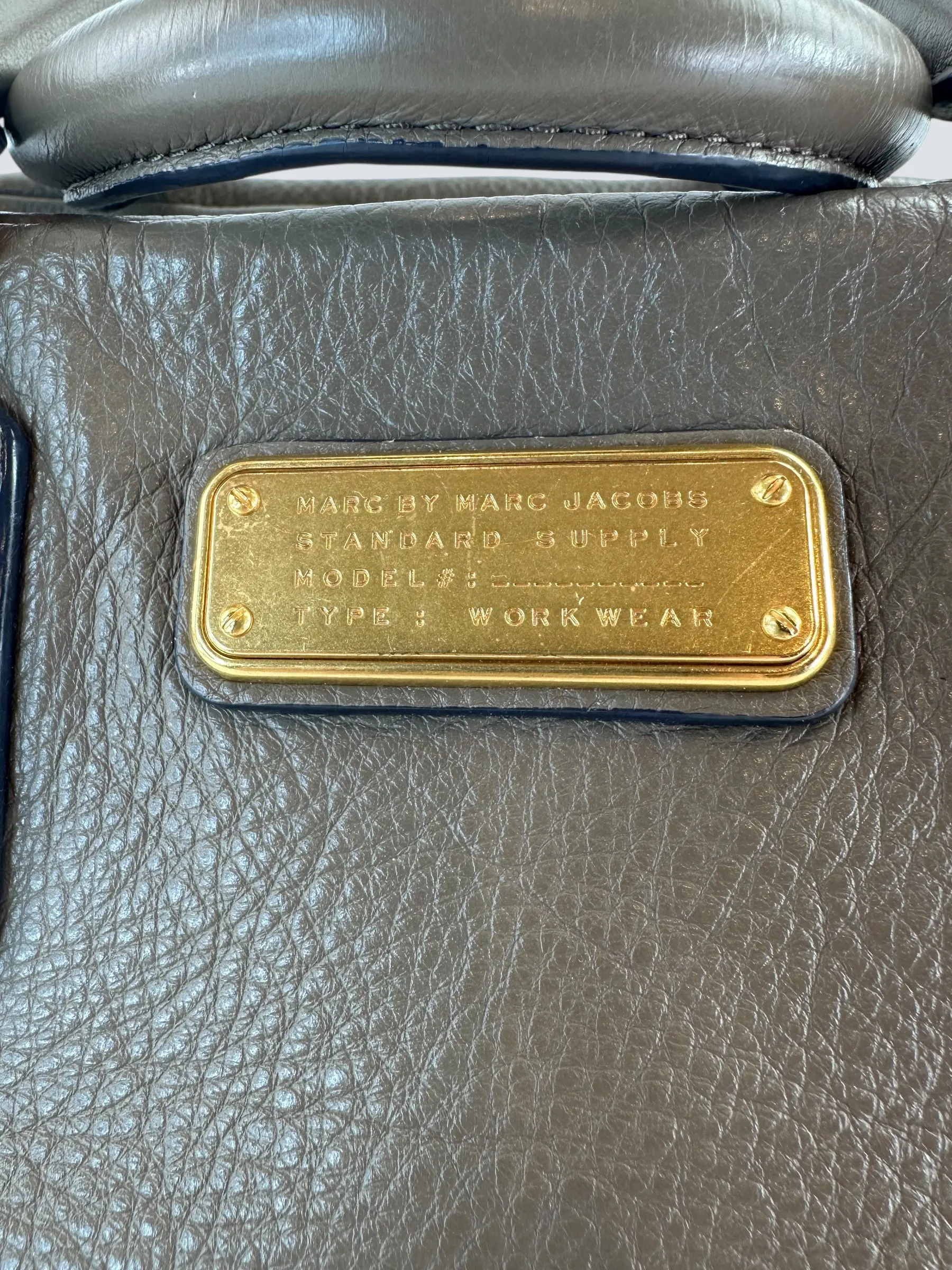 Marc by Marc Jacobs Grey Leather Baby Groove Shoulder Bag