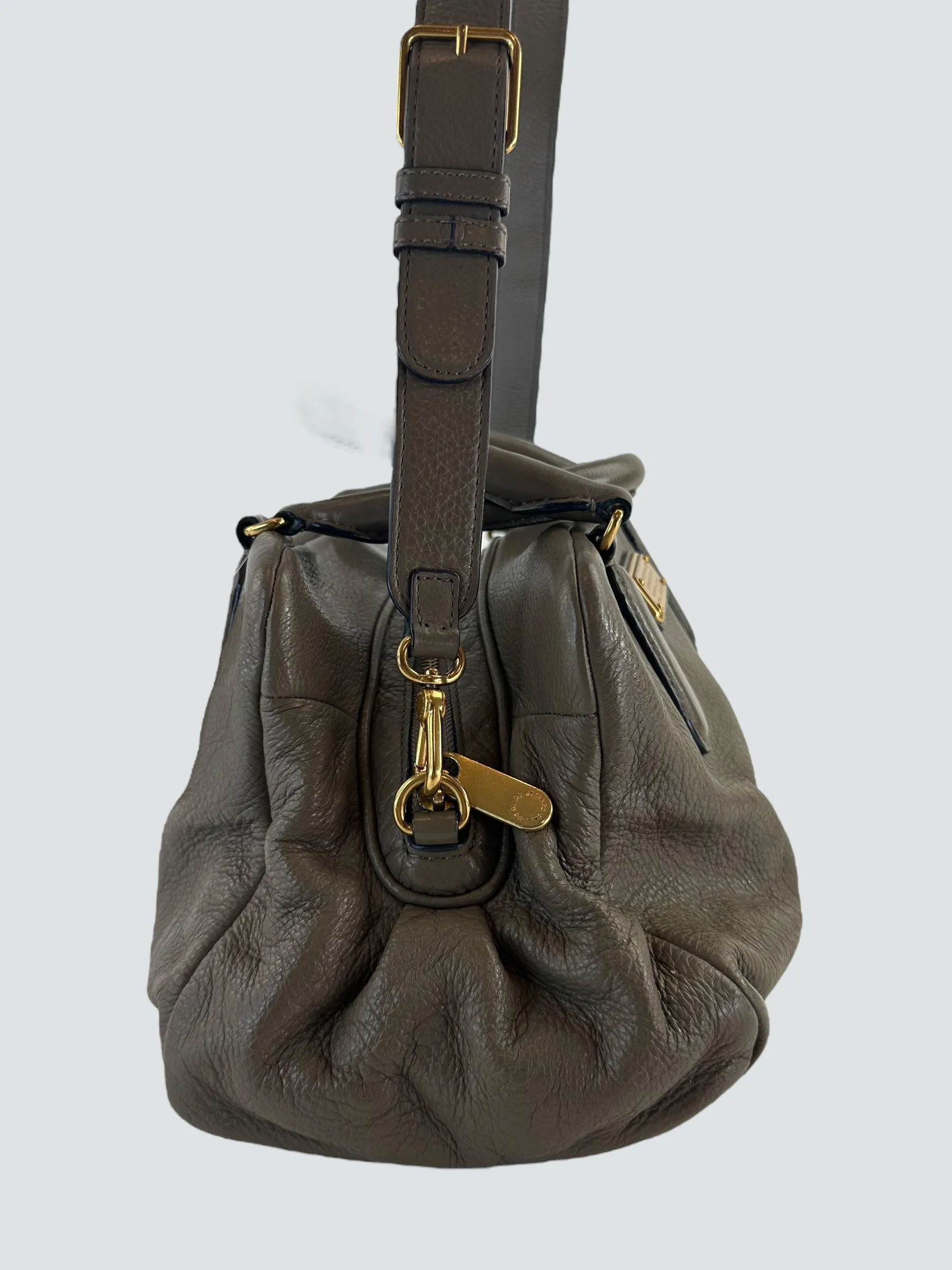 Marc by Marc Jacobs Grey Leather Baby Groove Shoulder Bag
