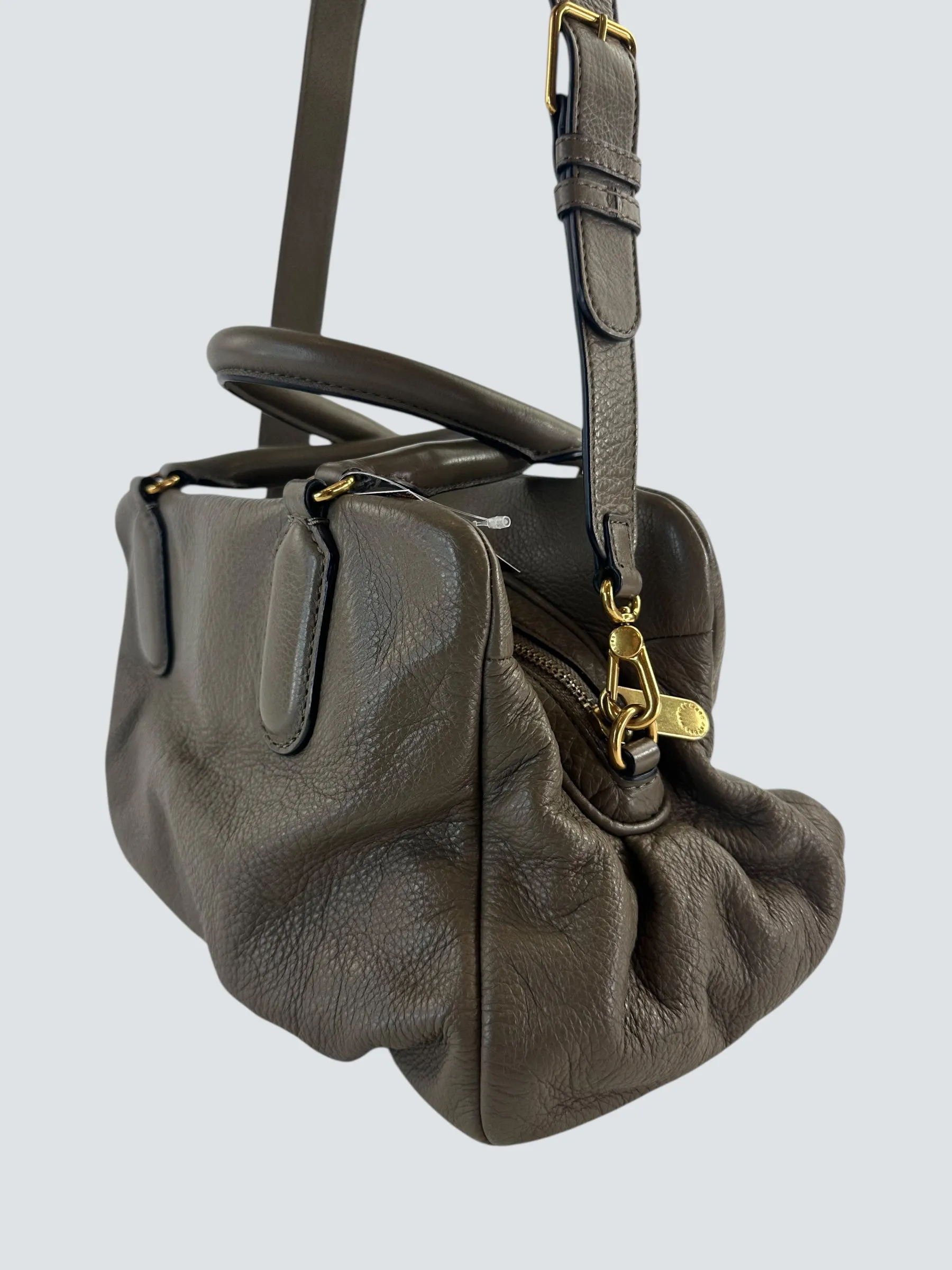 Marc by Marc Jacobs Grey Leather Baby Groove Shoulder Bag