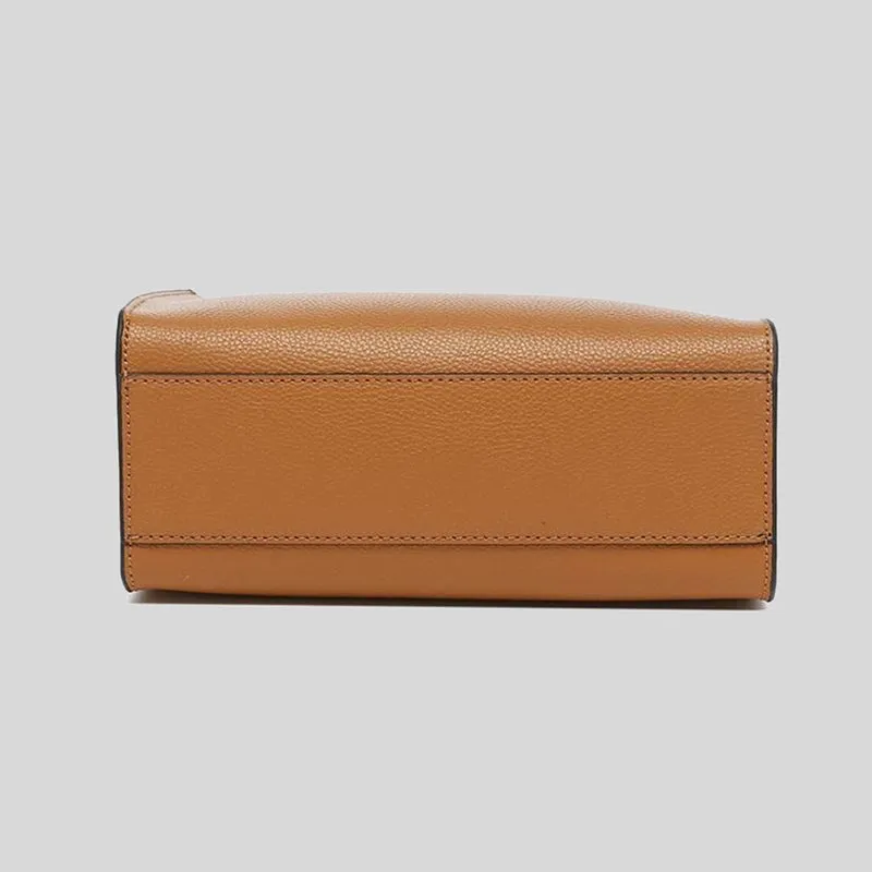MARC JACOBS Mini Grind Coated Leather Tote Smoked Almond M0015685