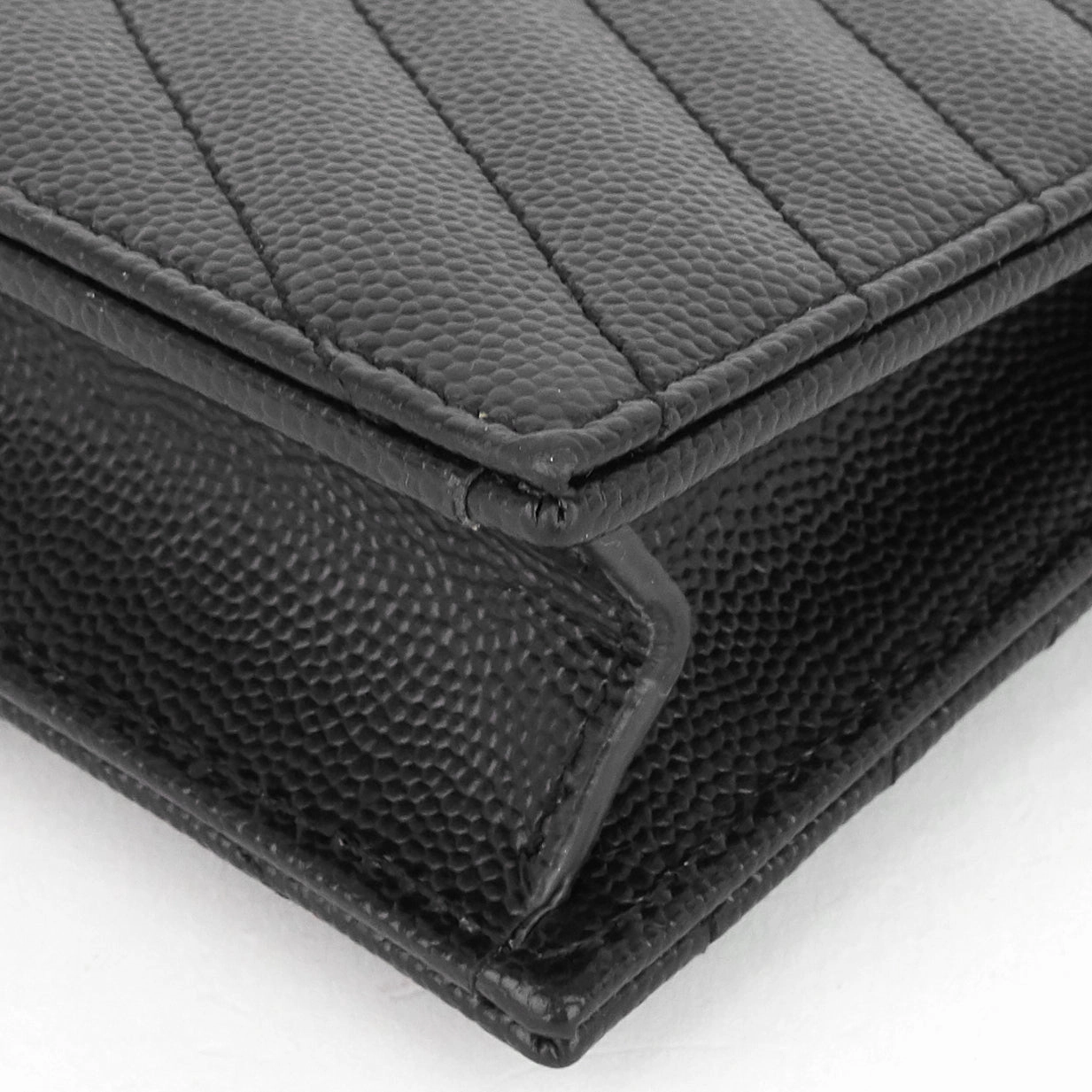 Matelass Saffiano Leather Small Wallet on Chain WOC