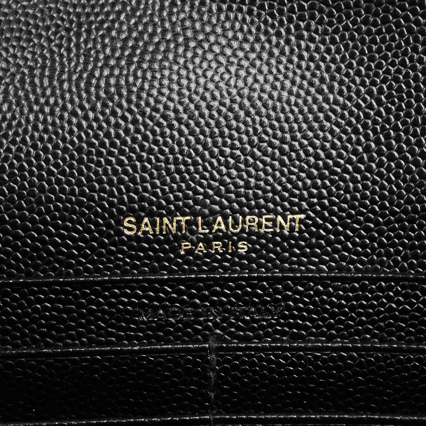 Matelass Saffiano Leather Small Wallet on Chain WOC